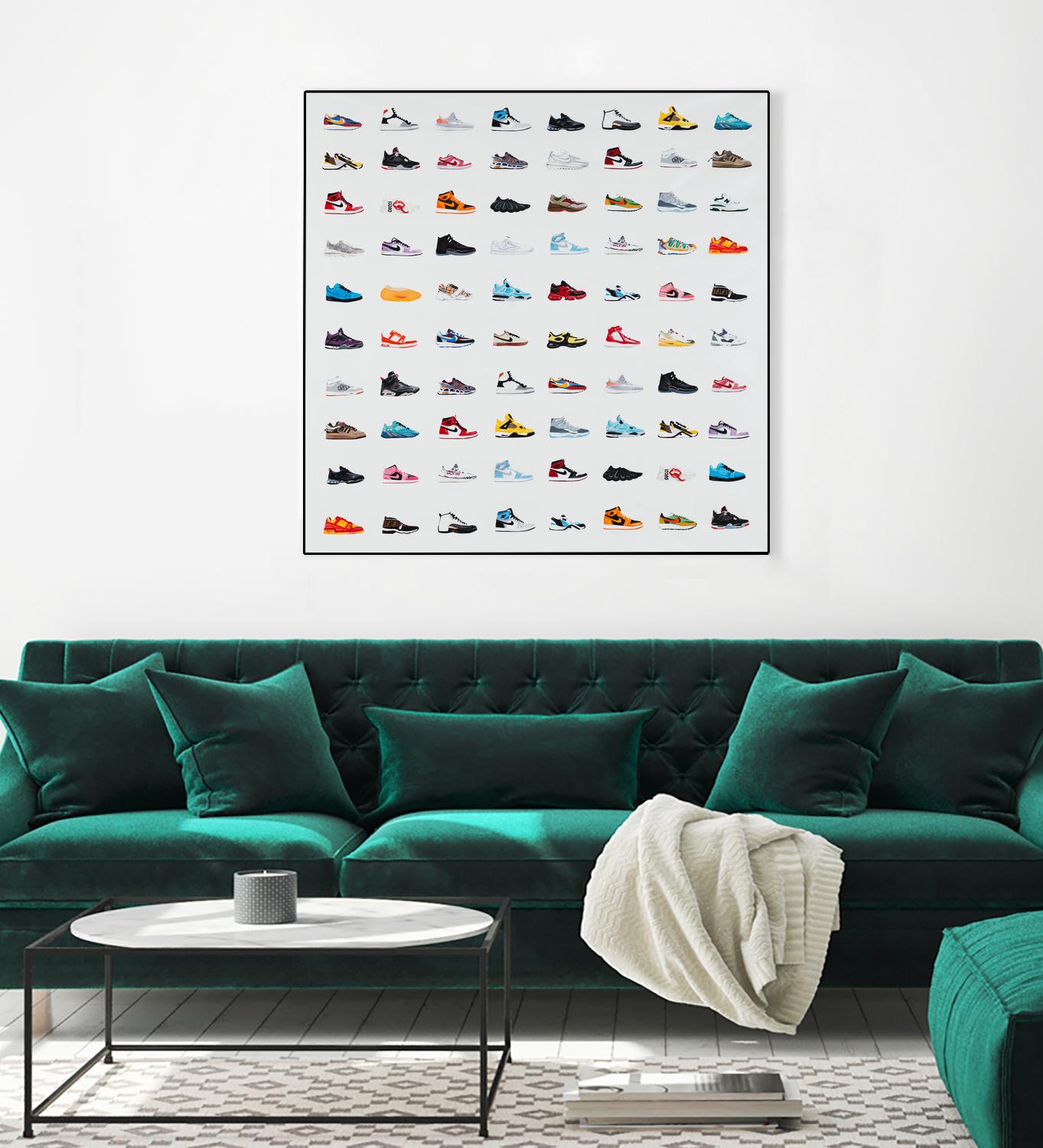Life Is Short Buy The Shoes by Daleno Art on GIANT ART - orange digital pop