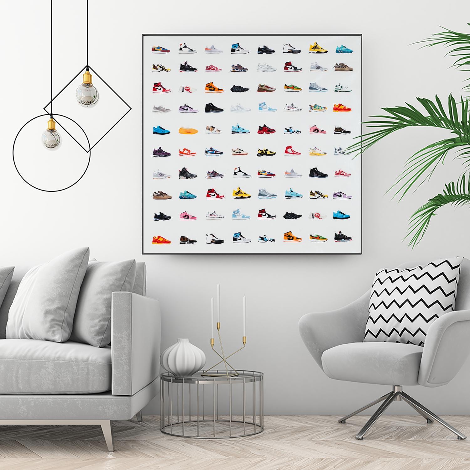 Life Is Short Buy The Shoes by Daleno Art on GIANT ART - orange digital pop