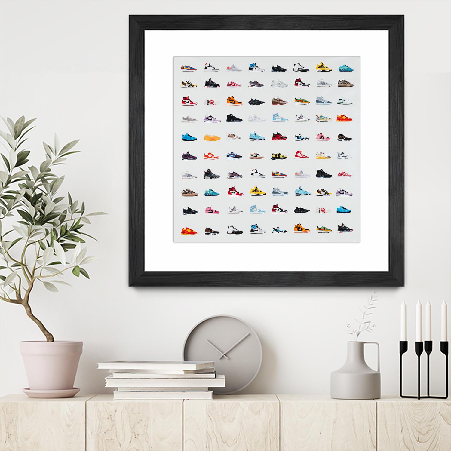 Life Is Short Buy The Shoes by Daleno Art on GIANT ART - orange digital pop