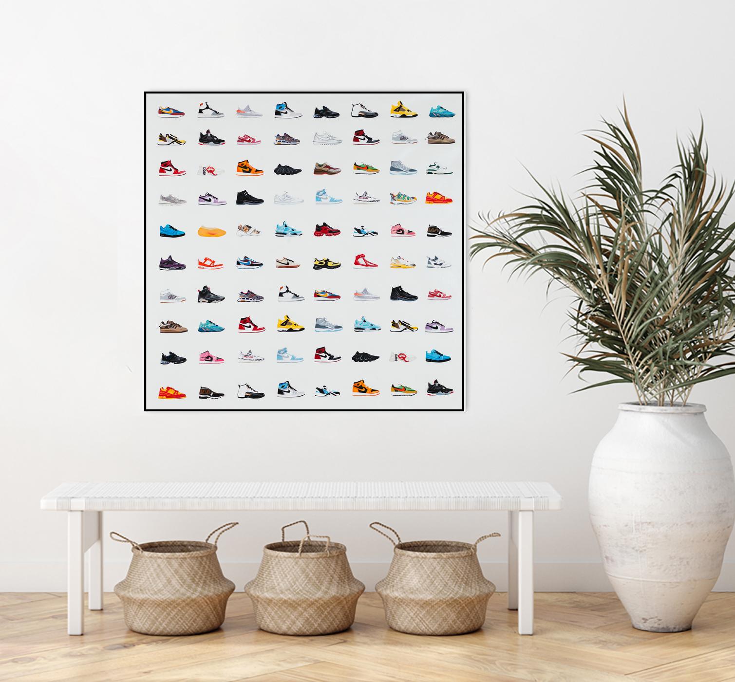 Life Is Short Buy The Shoes by Daleno Art on GIANT ART - orange digital pop