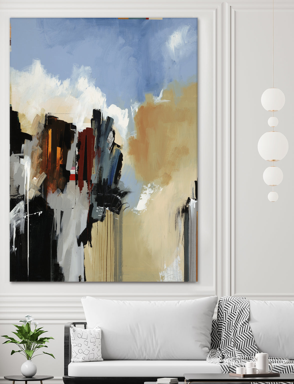 Lost City by Daleno Art on GIANT ART - blue abstract