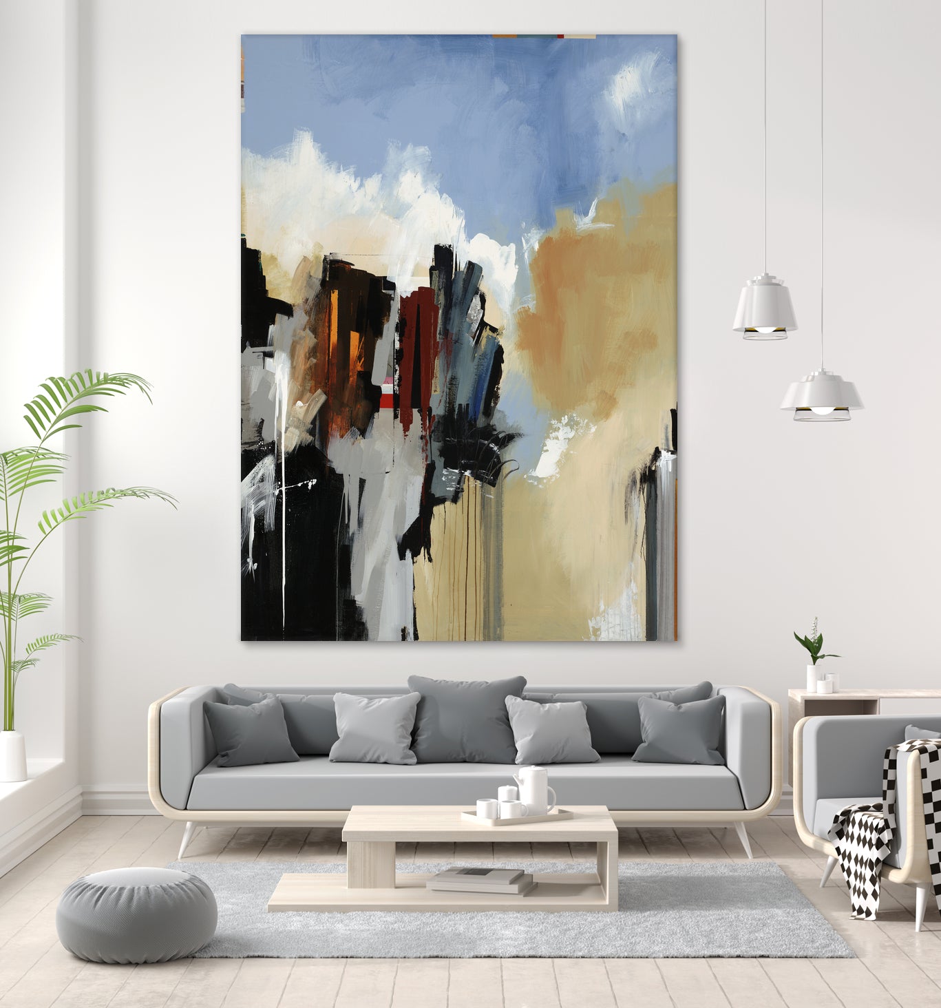 Lost City by Daleno Art on GIANT ART - blue abstract