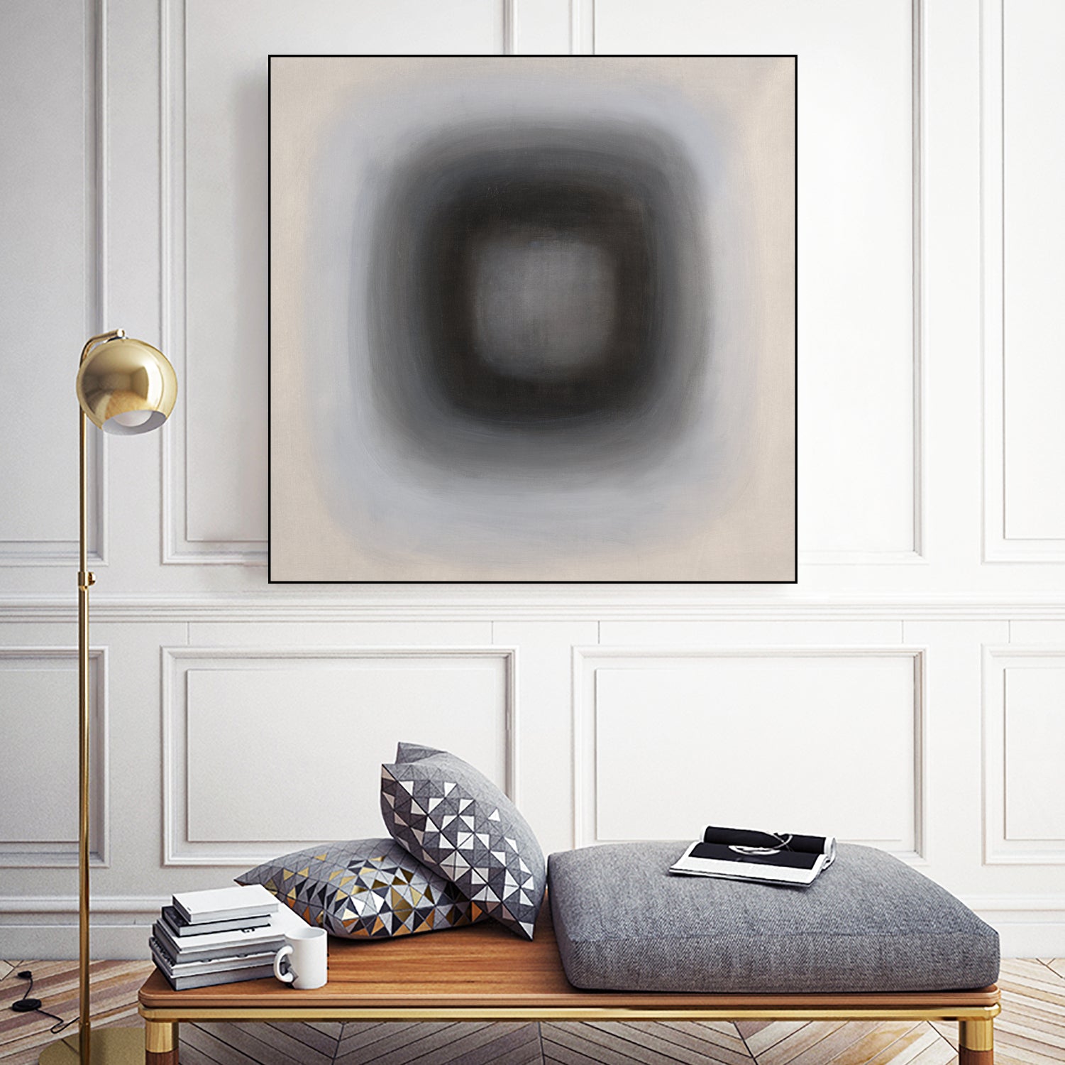 Finest Yet I by Daleno Art on GIANT ART - greywhite abstract
