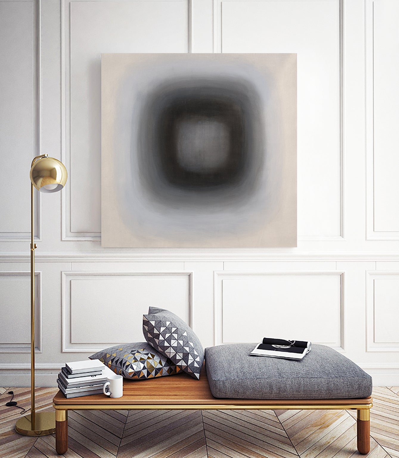 Finest Yet I by Daleno Art on GIANT ART - greywhite abstract