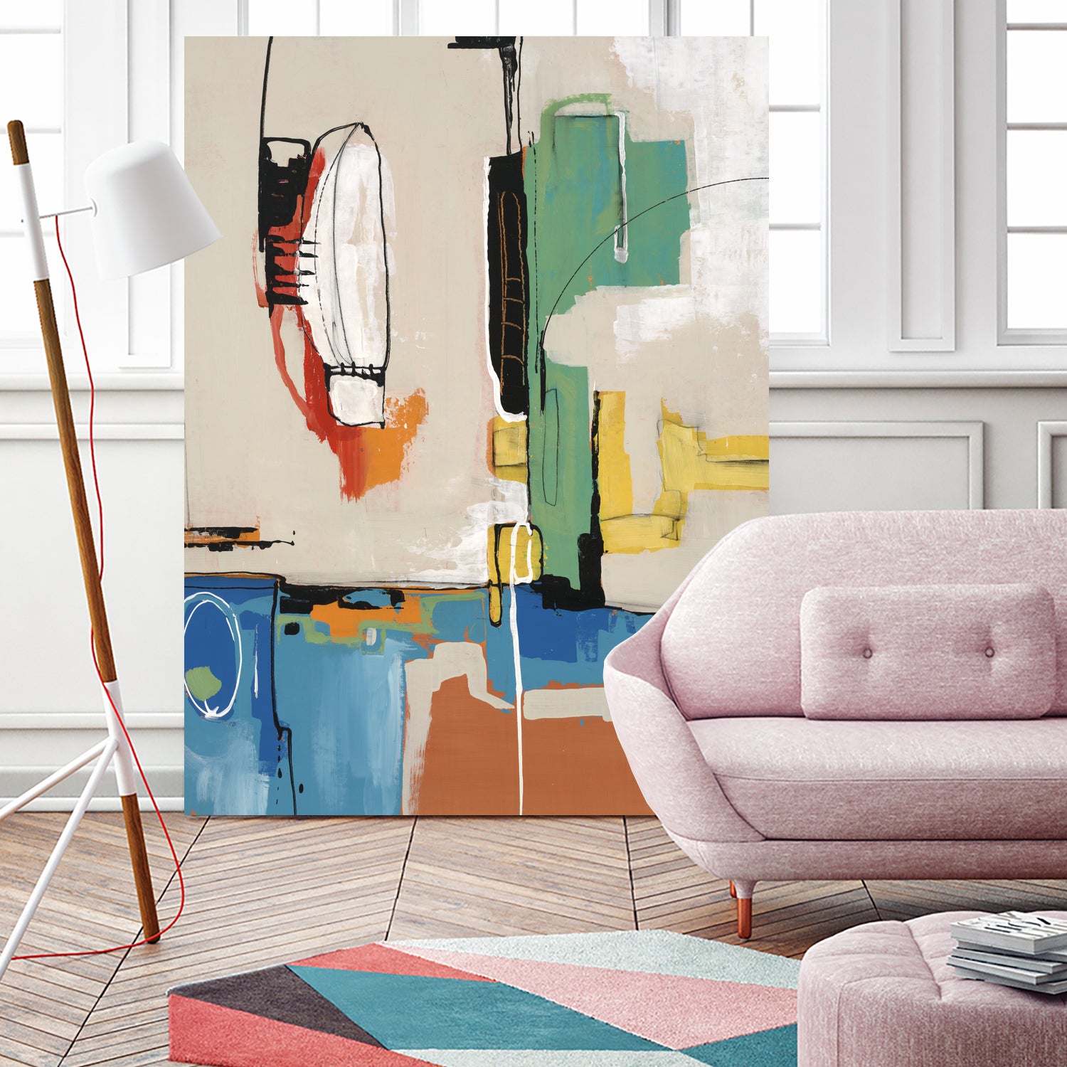 Comic Relief by Daleno Art on GIANT ART - green abstract