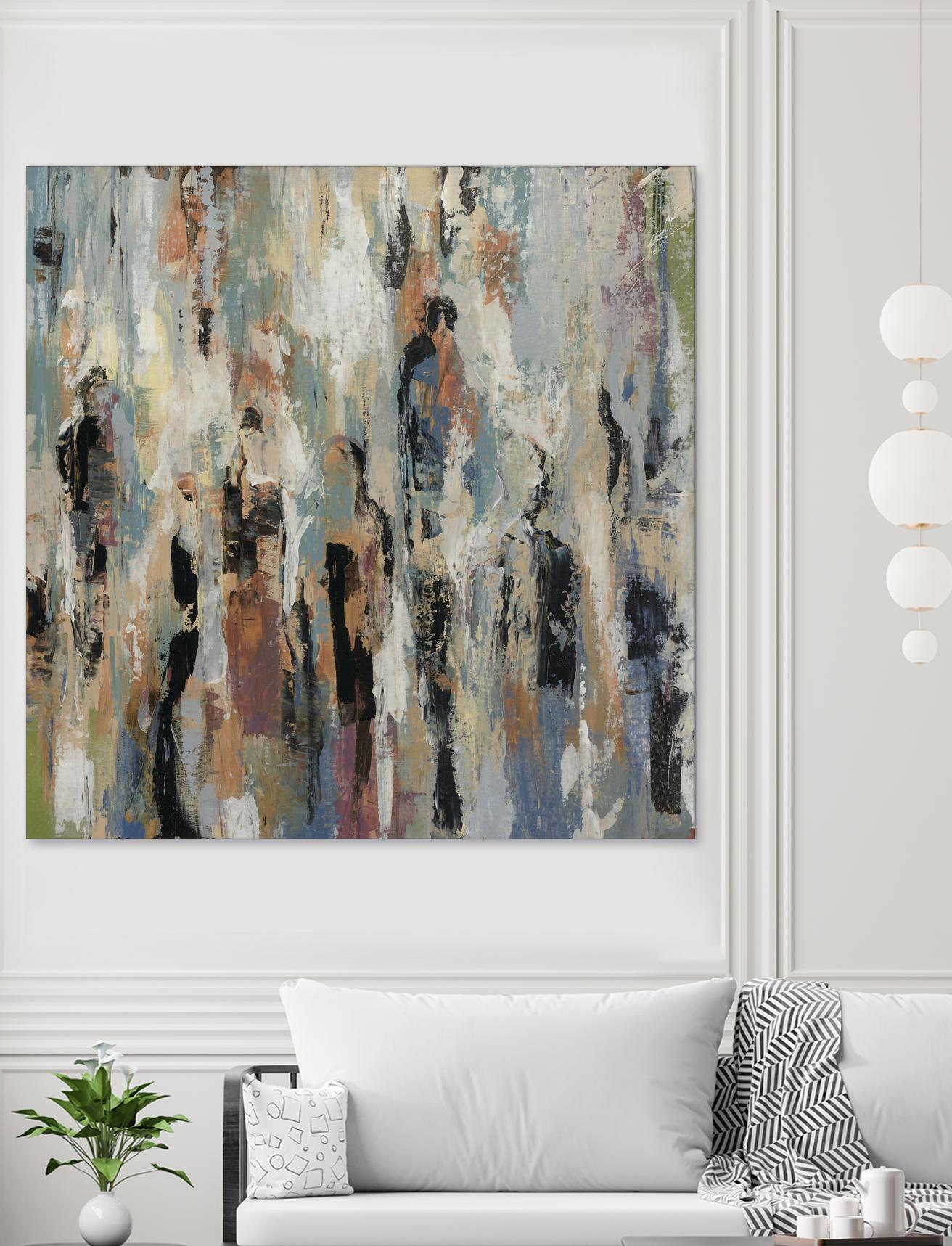 Its Five Oclock by Daleno Art on GIANT ART - green abstract