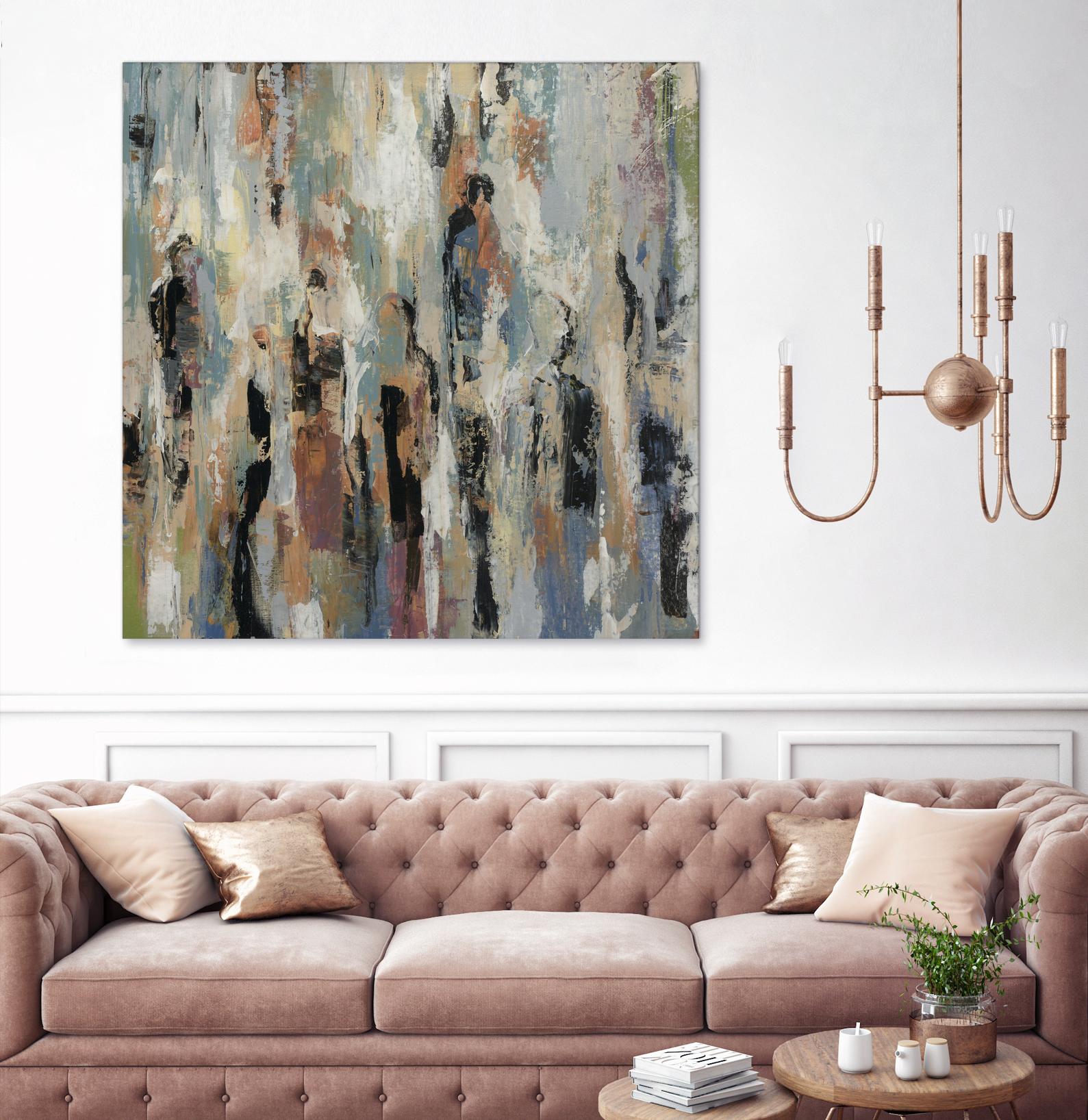 Its Five Oclock by Daleno Art on GIANT ART - green abstract