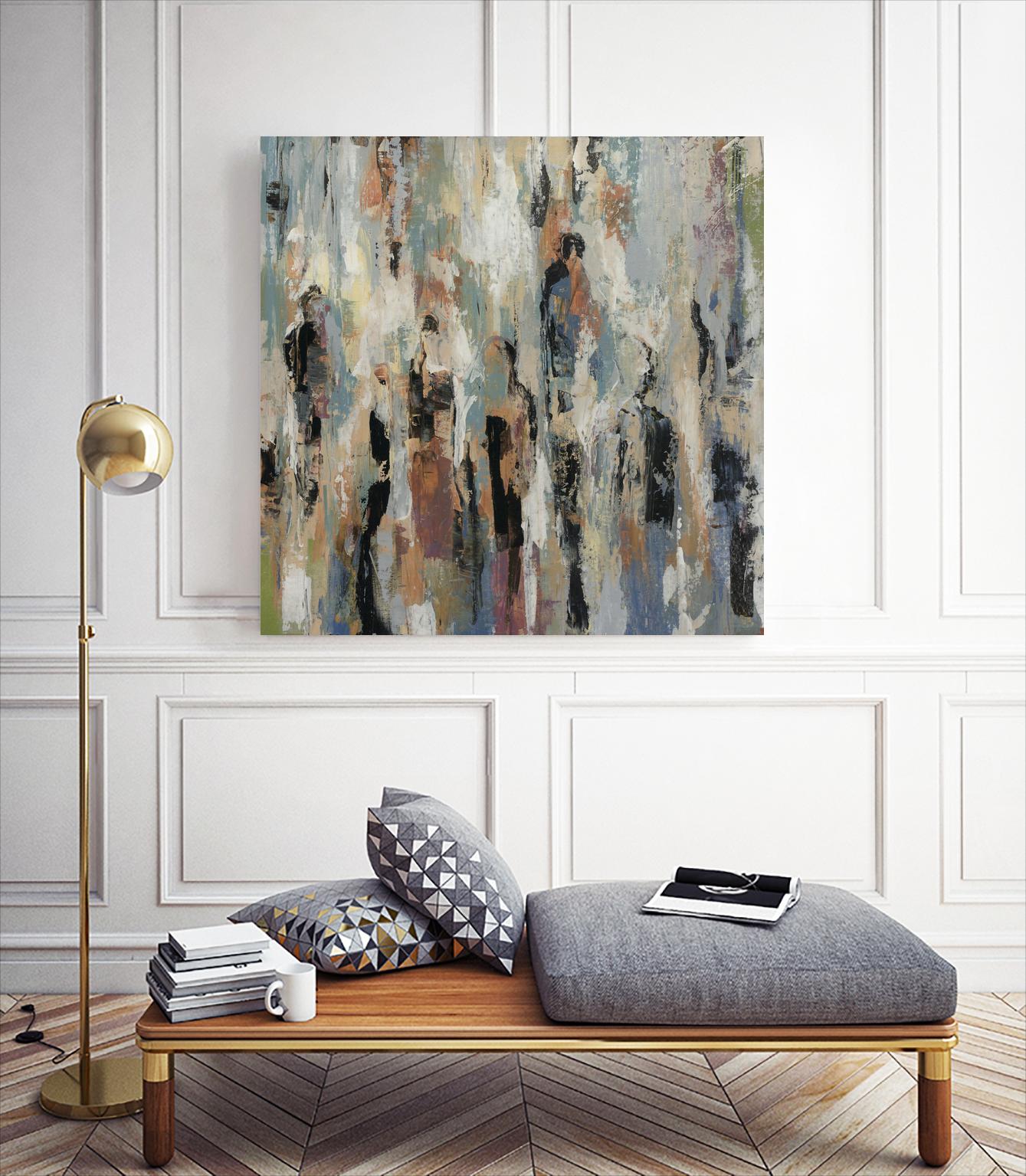 Its Five Oclock by Daleno Art on GIANT ART - green abstract