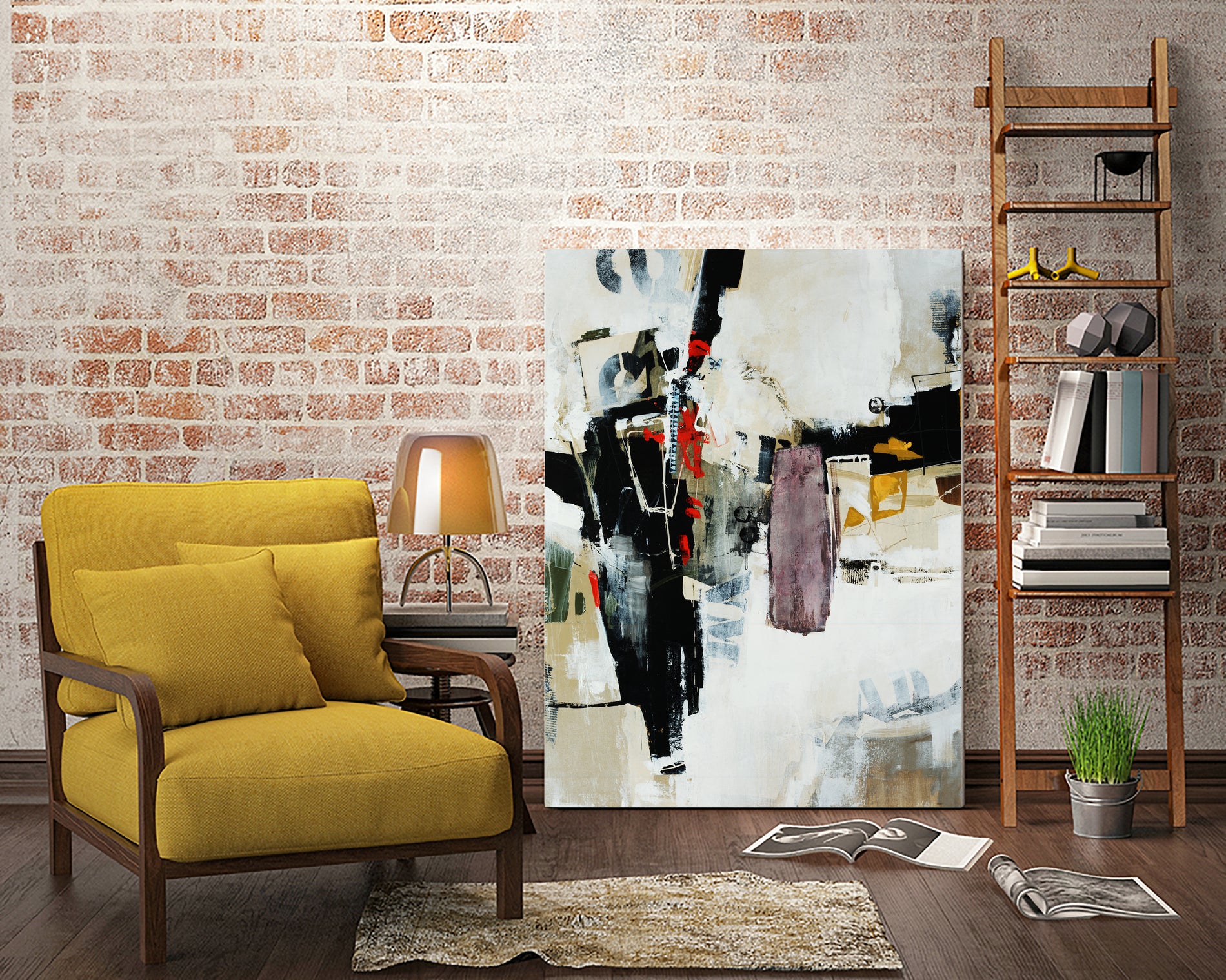 Battlefield by Daleno Art on GIANT ART - red abstract