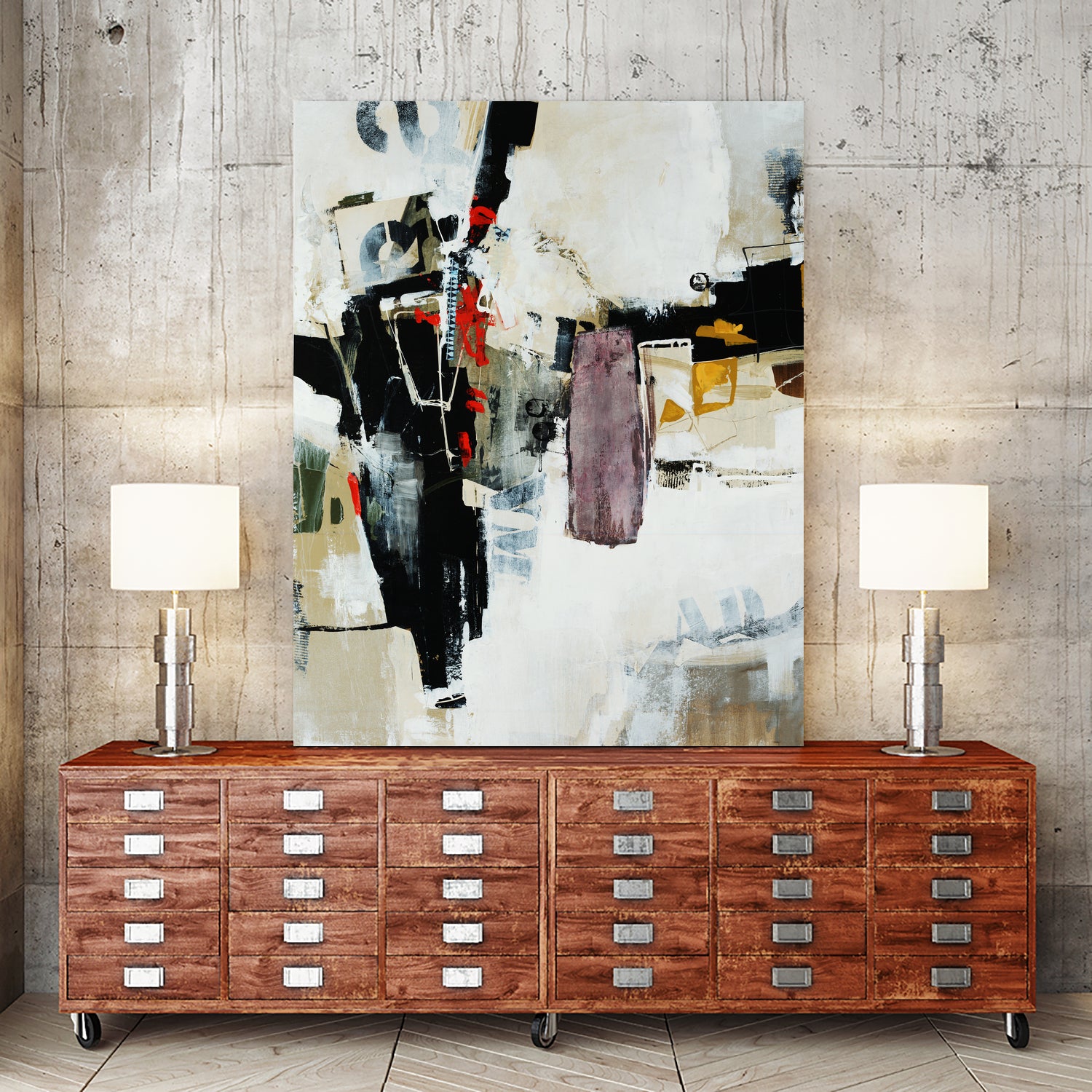 Battlefield by Daleno Art on GIANT ART - red abstract