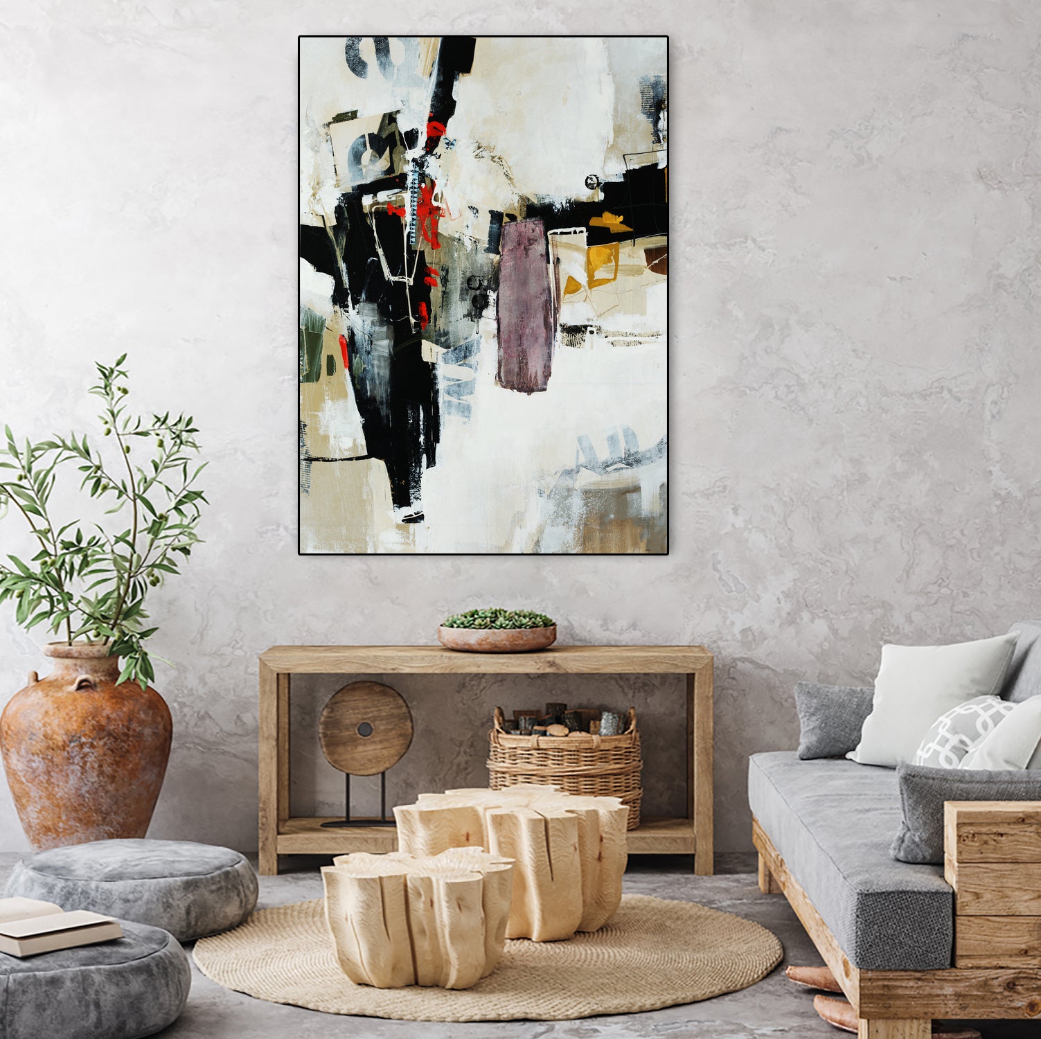 Battlefield by Daleno Art on GIANT ART - red abstract