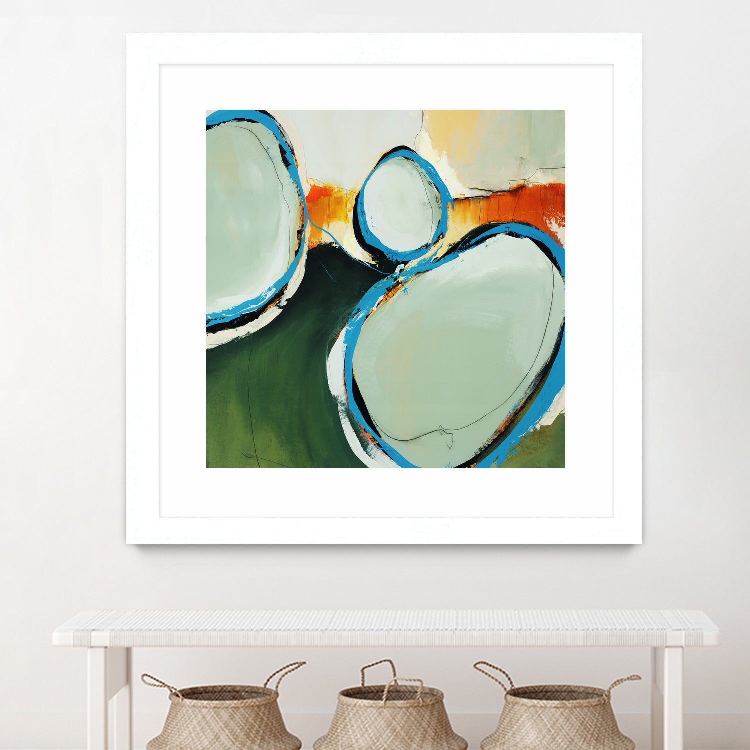 On The Set by Daleno Art on GIANT ART - orange abstract