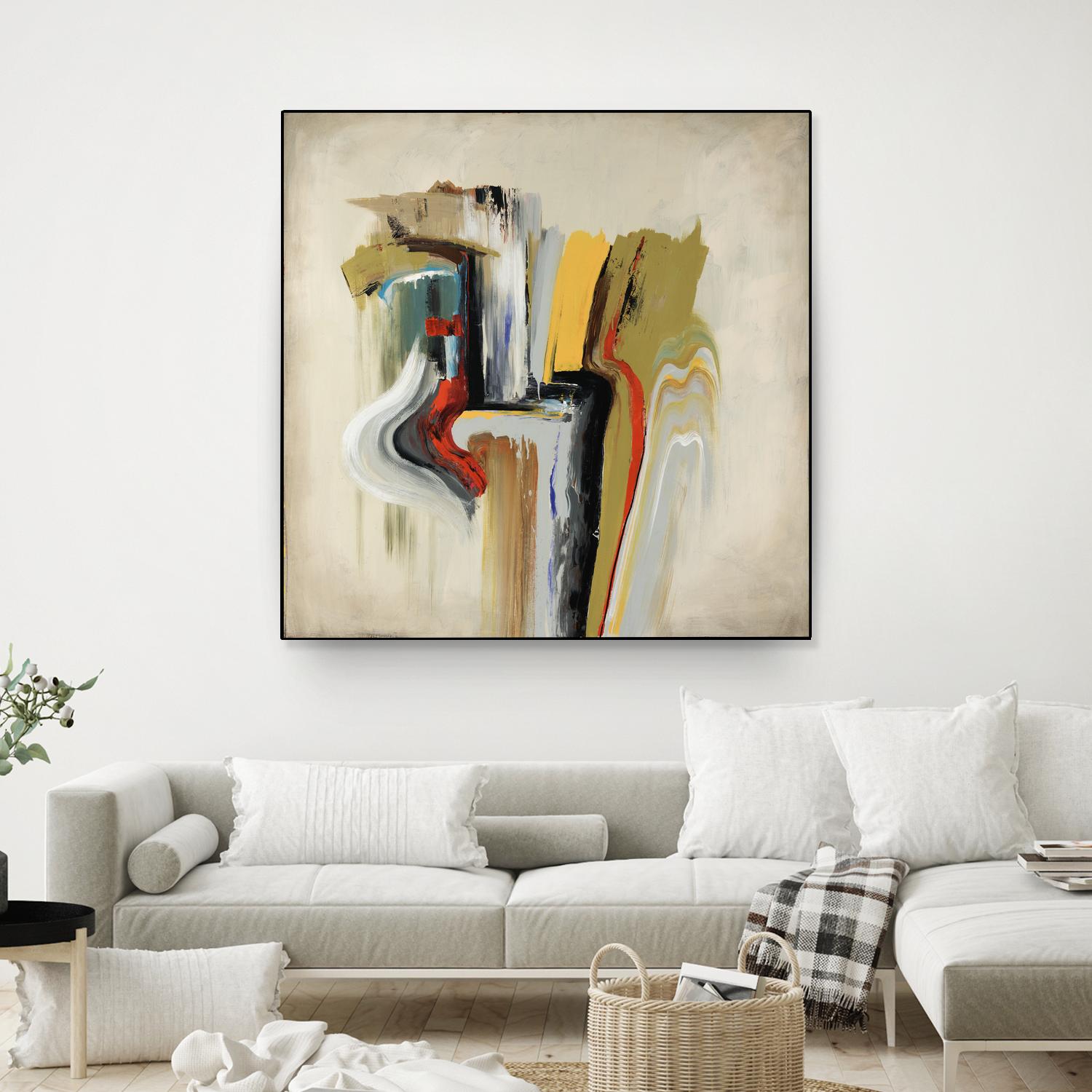 Interfused by Daleno Art on GIANT ART - red shape