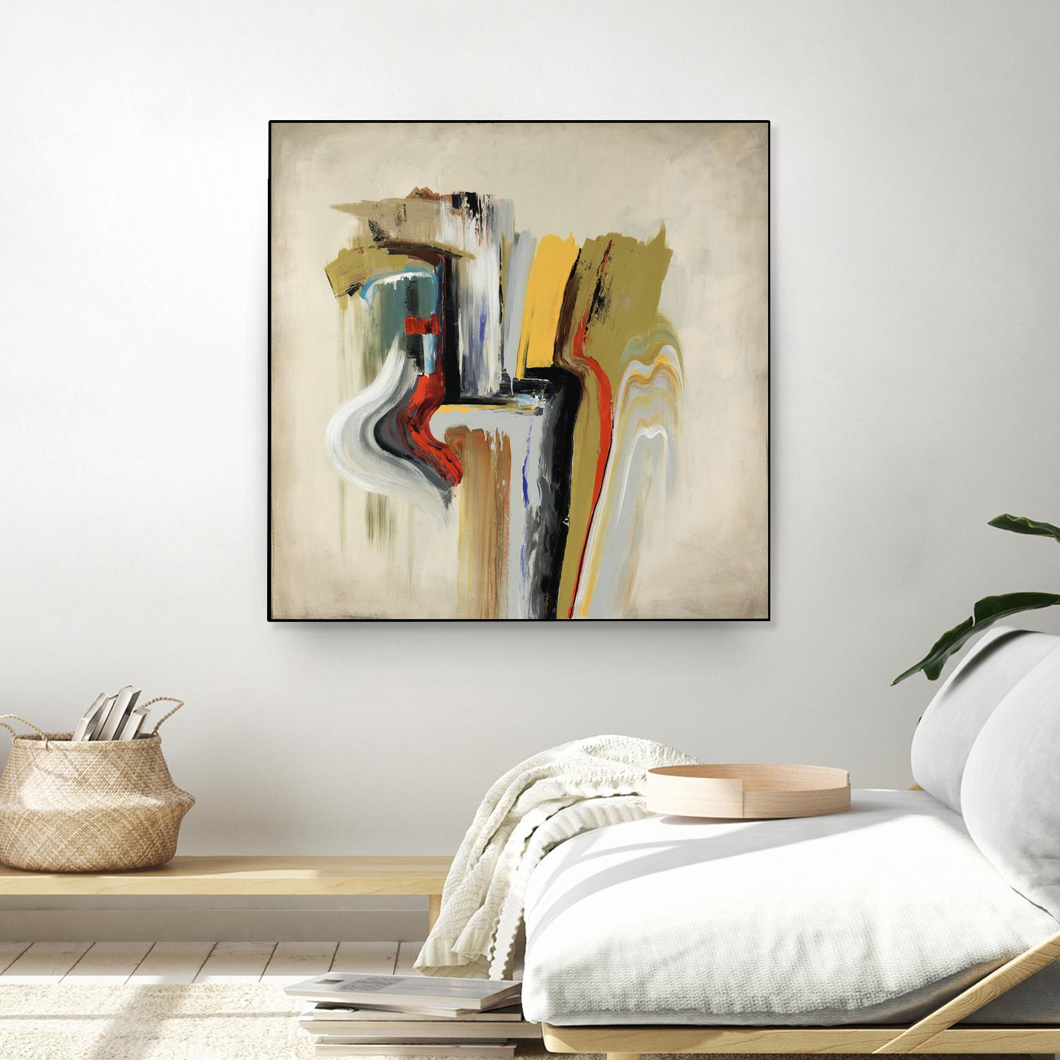 Interfused by Daleno Art on GIANT ART - red shape