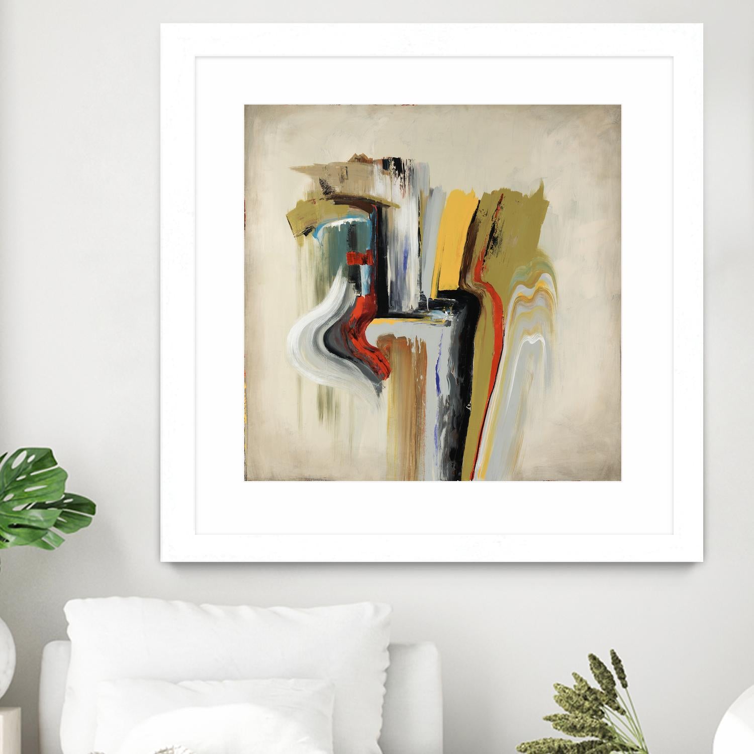 Interfused by Daleno Art on GIANT ART - red shape