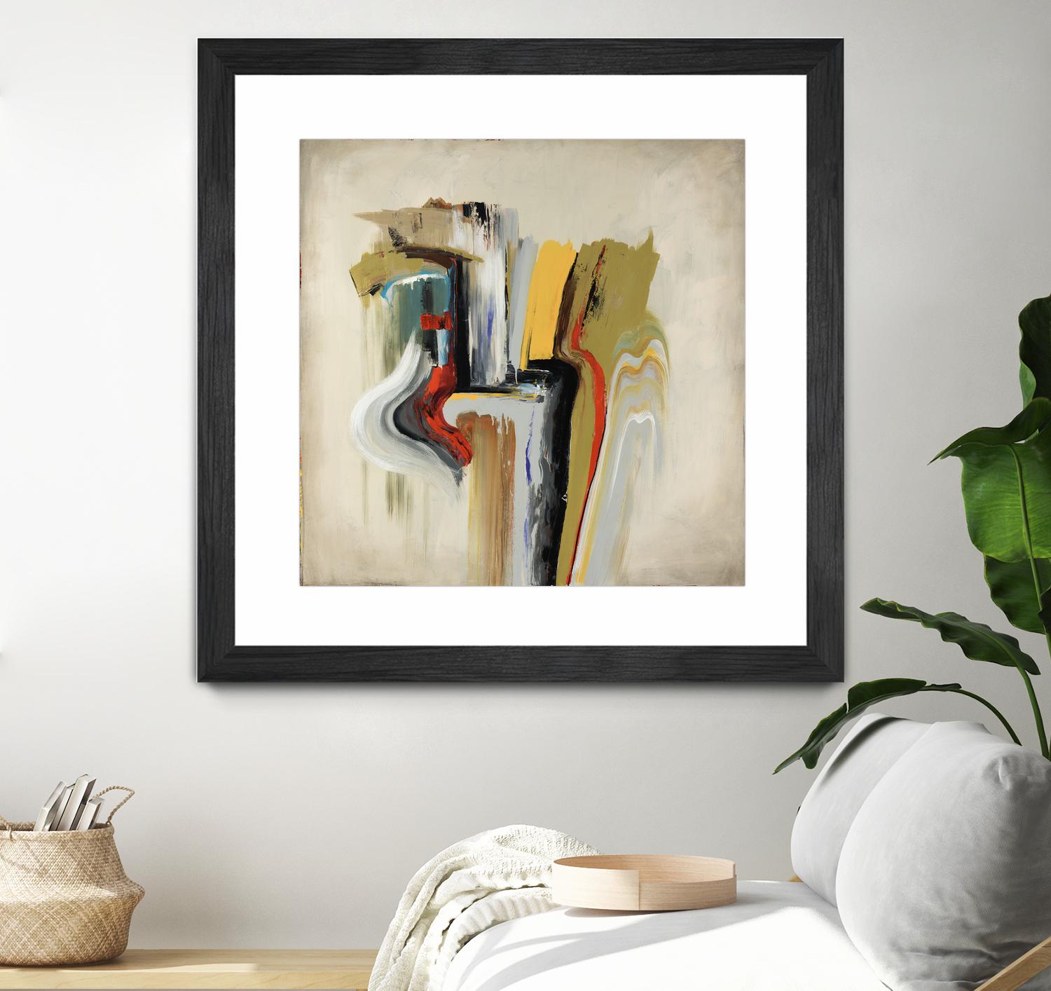 Interfused by Daleno Art on GIANT ART - red shape