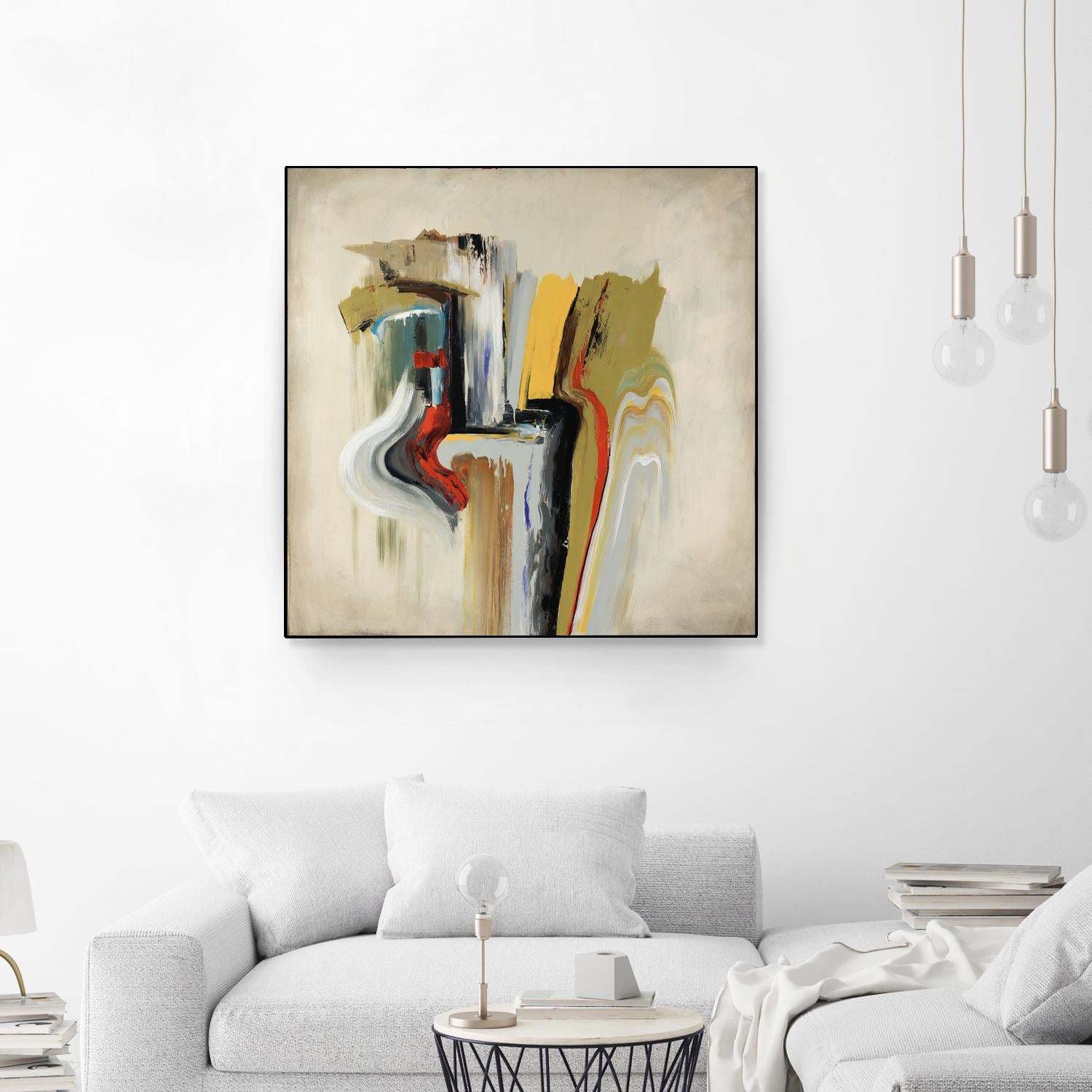 Interfused by Daleno Art on GIANT ART - red shape