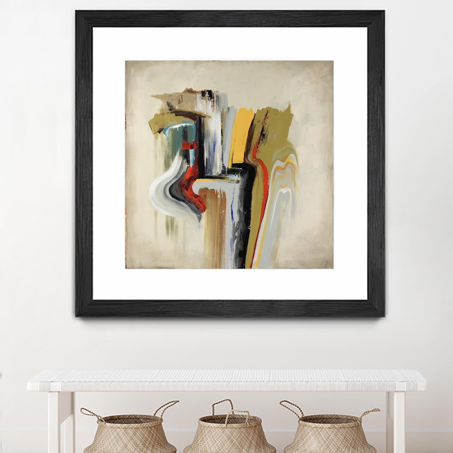 Interfused by Daleno Art on GIANT ART - red shape