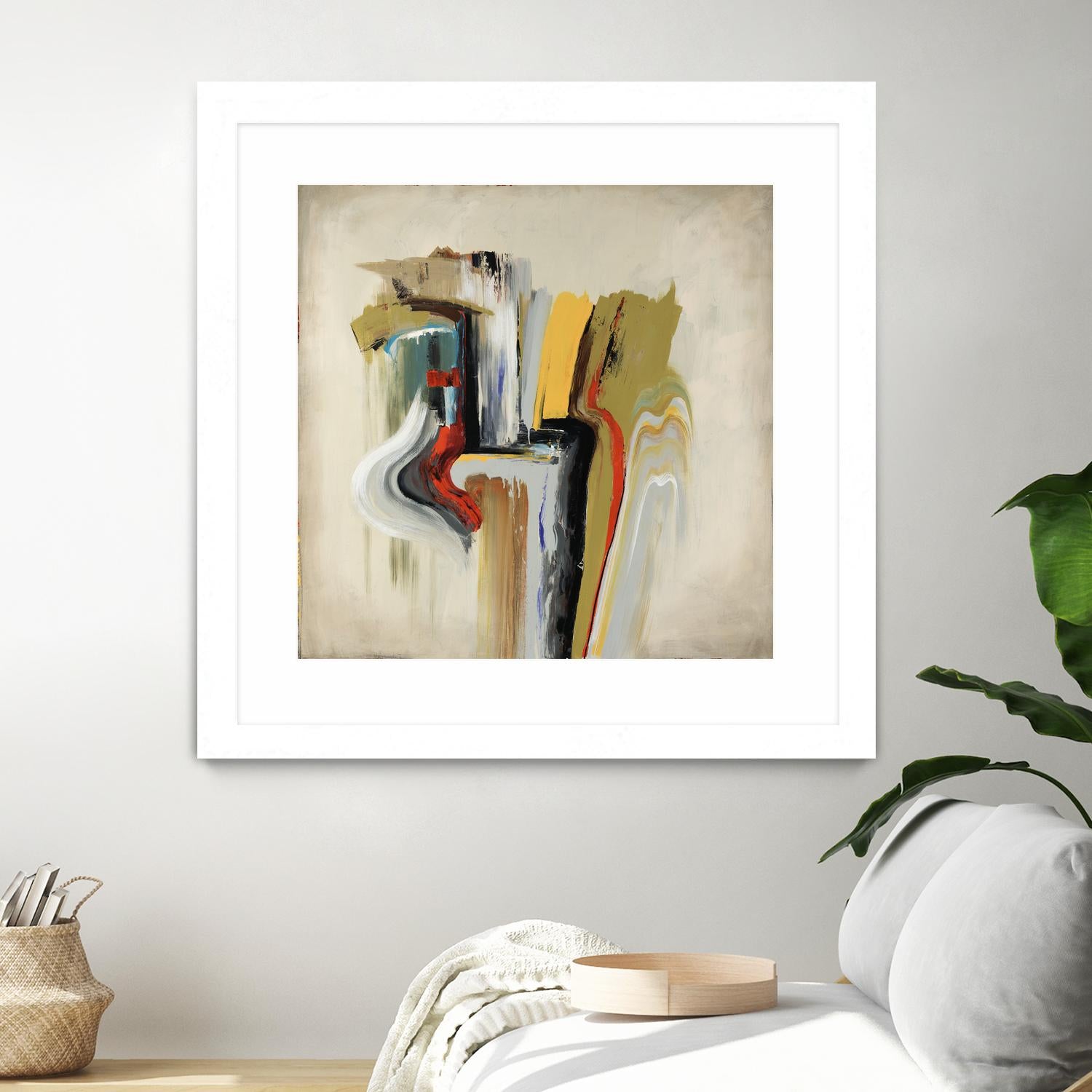 Interfused by Daleno Art on GIANT ART - red shape