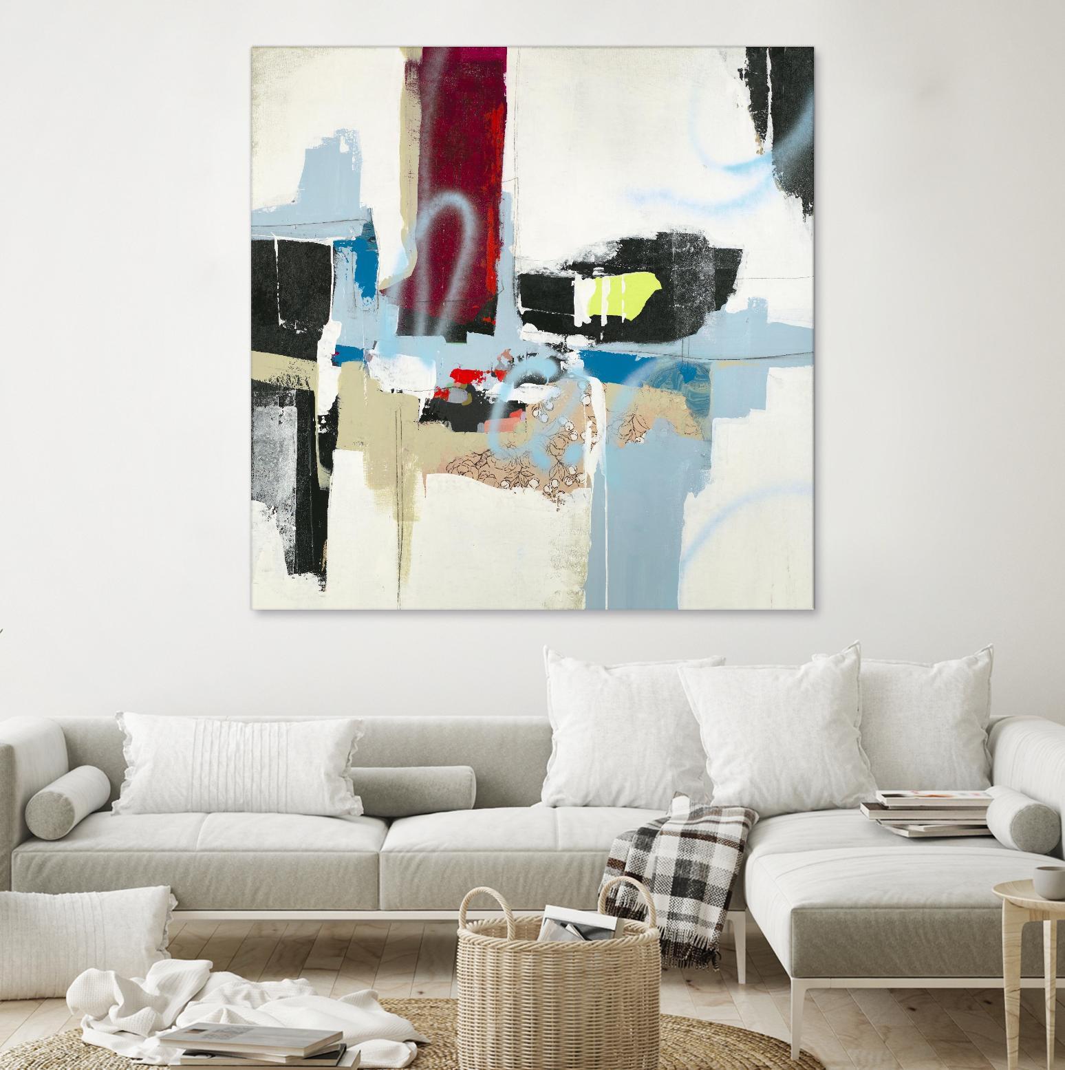 To Tell the Truth I by Daleno Art on GIANT ART - red abstract abstrait