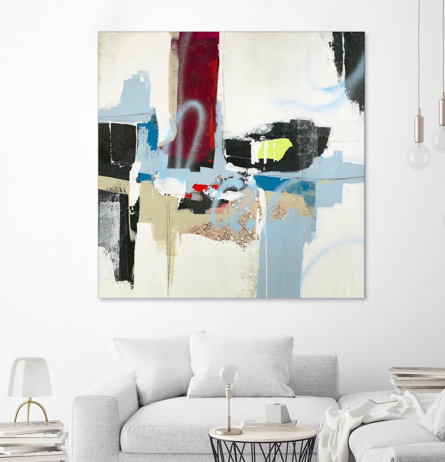 To Tell the Truth I by Daleno Art on GIANT ART - red abstract abstrait