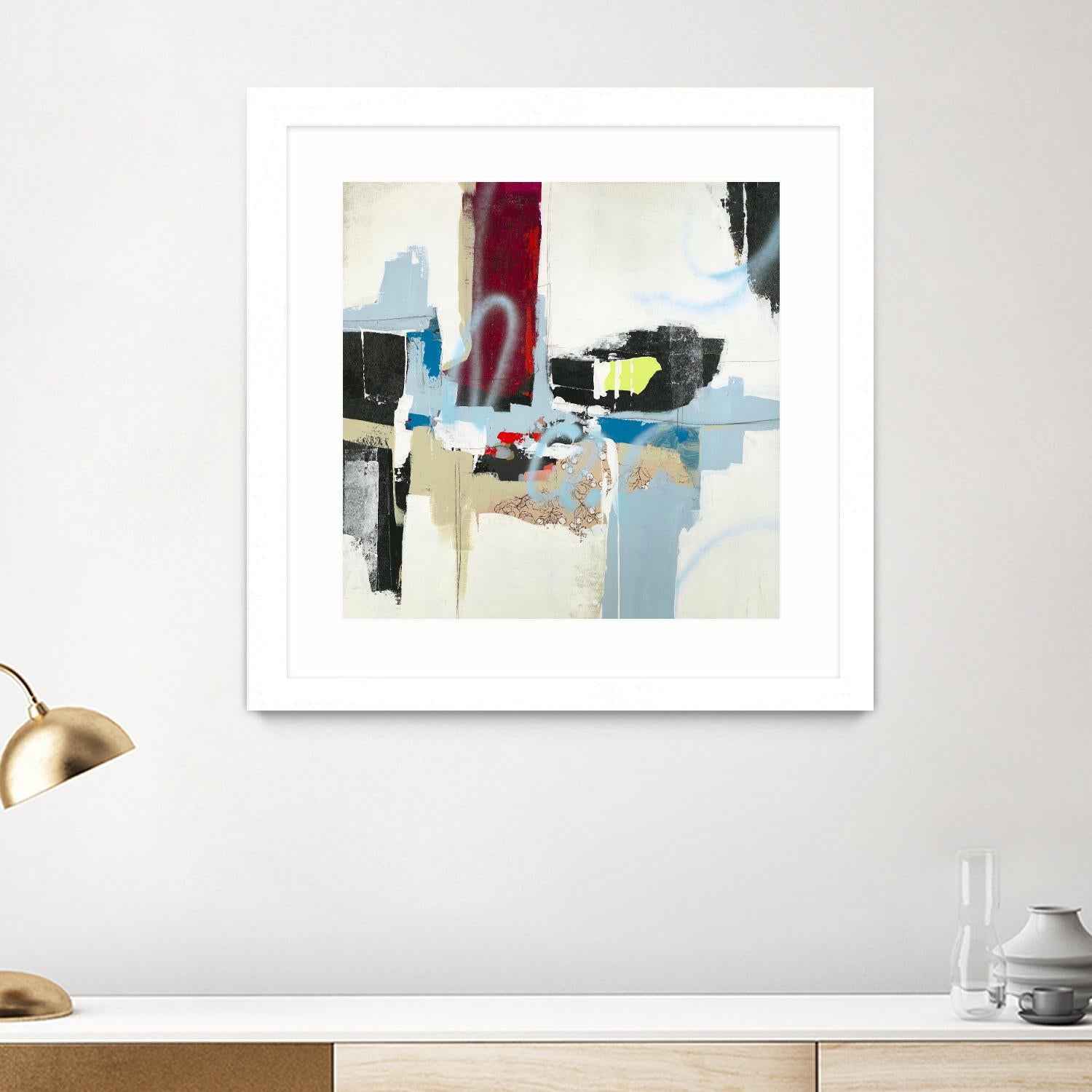 To Tell the Truth I by Daleno Art on GIANT ART - red abstract abstrait