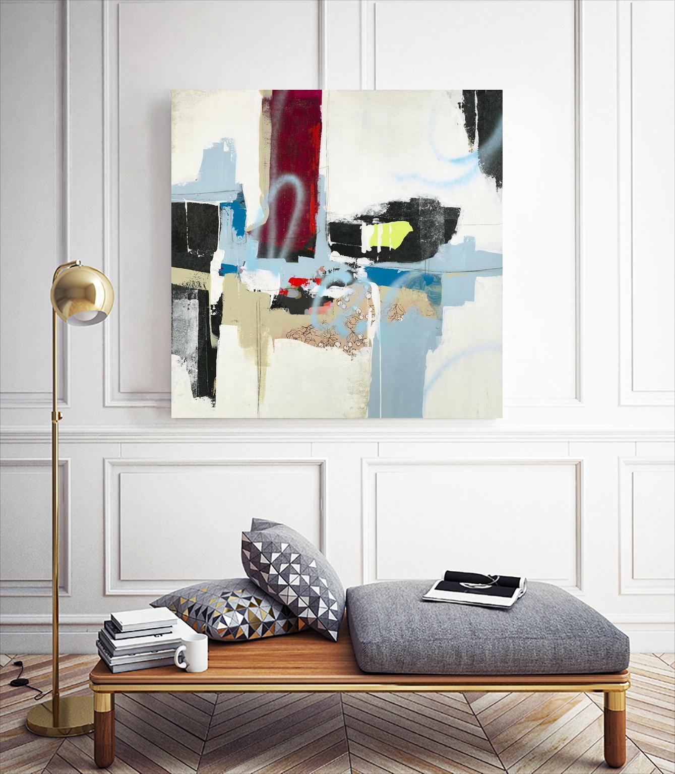 To Tell the Truth I by Daleno Art on GIANT ART - red abstract abstrait