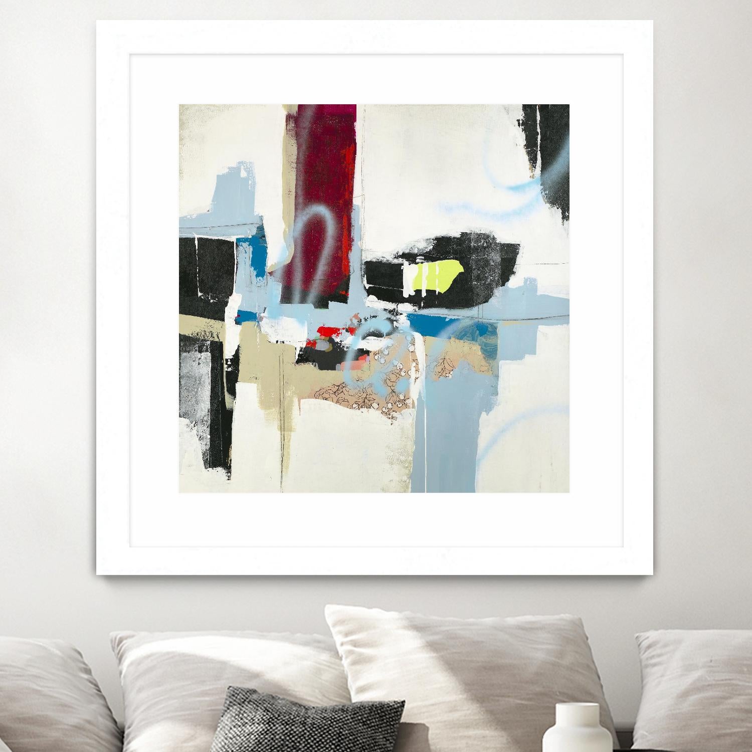 To Tell the Truth I by Daleno Art on GIANT ART - red abstract abstrait