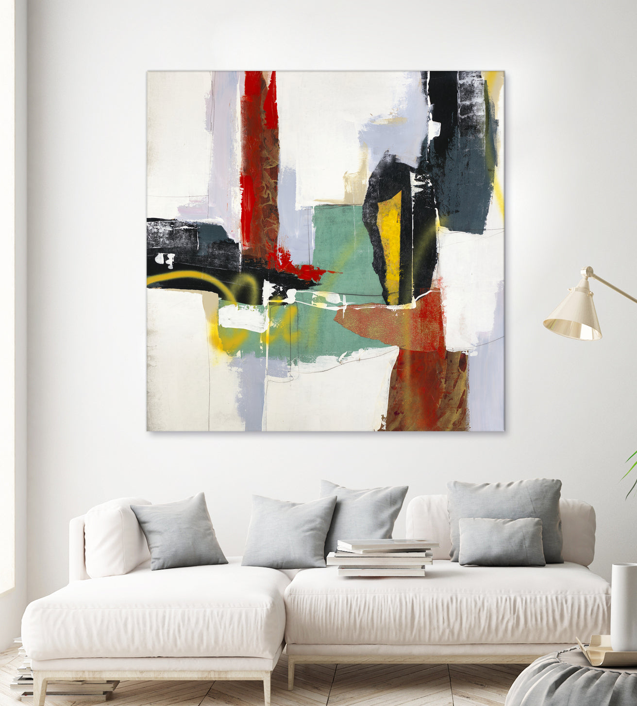 To Tell the Truth III by Daleno Art on GIANT ART - red abstract