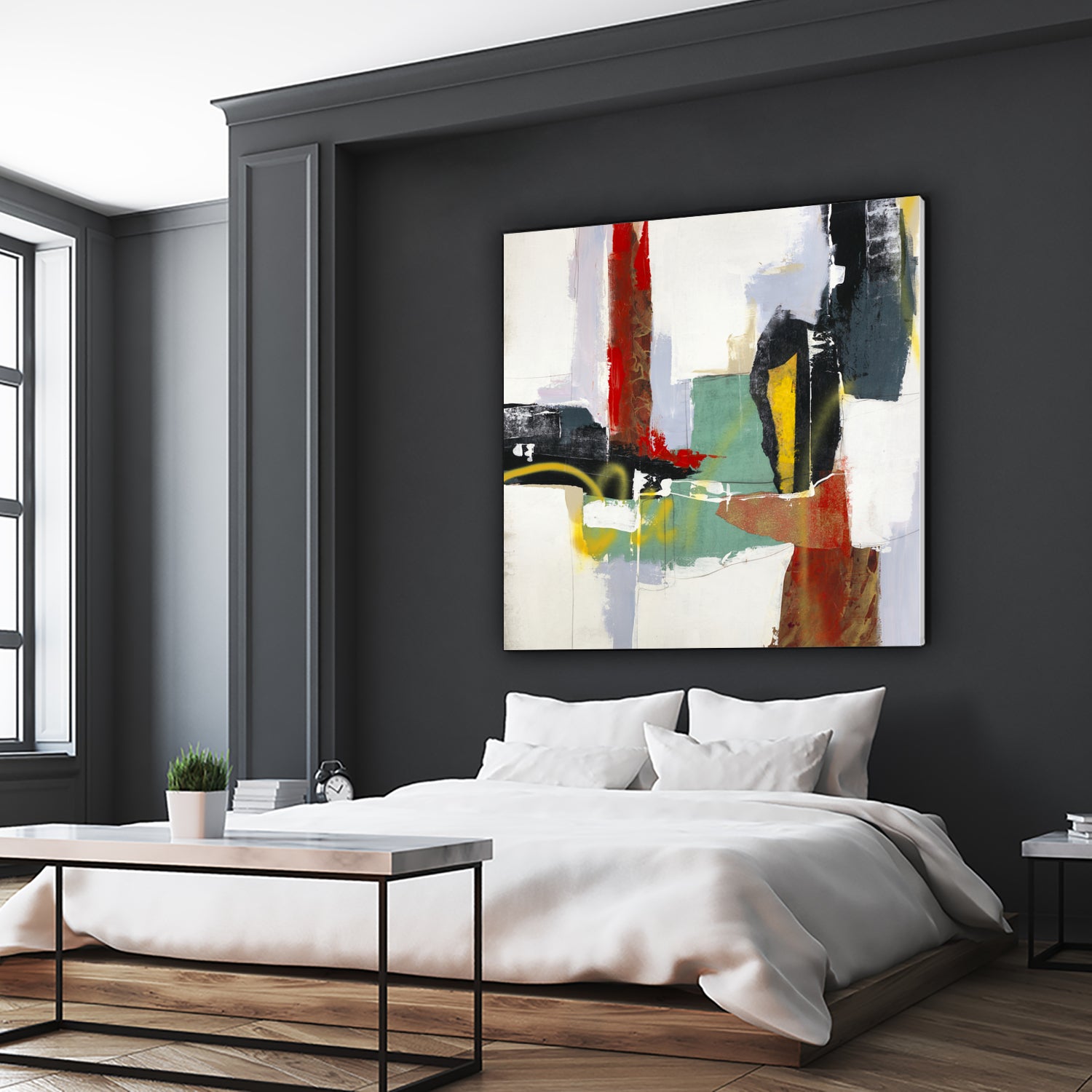 To Tell the Truth III by Daleno Art on GIANT ART - red abstract