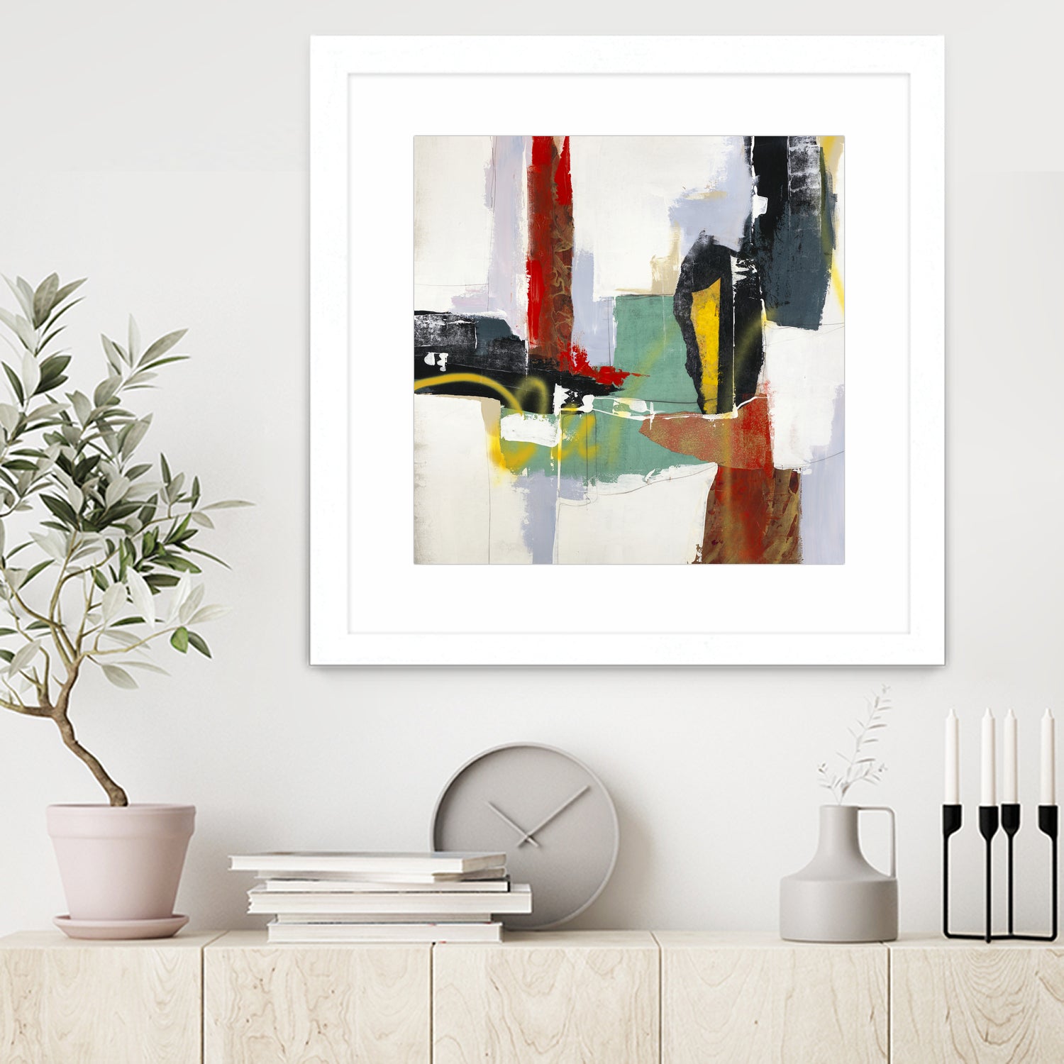 To Tell the Truth III by Daleno Art on GIANT ART - red abstract