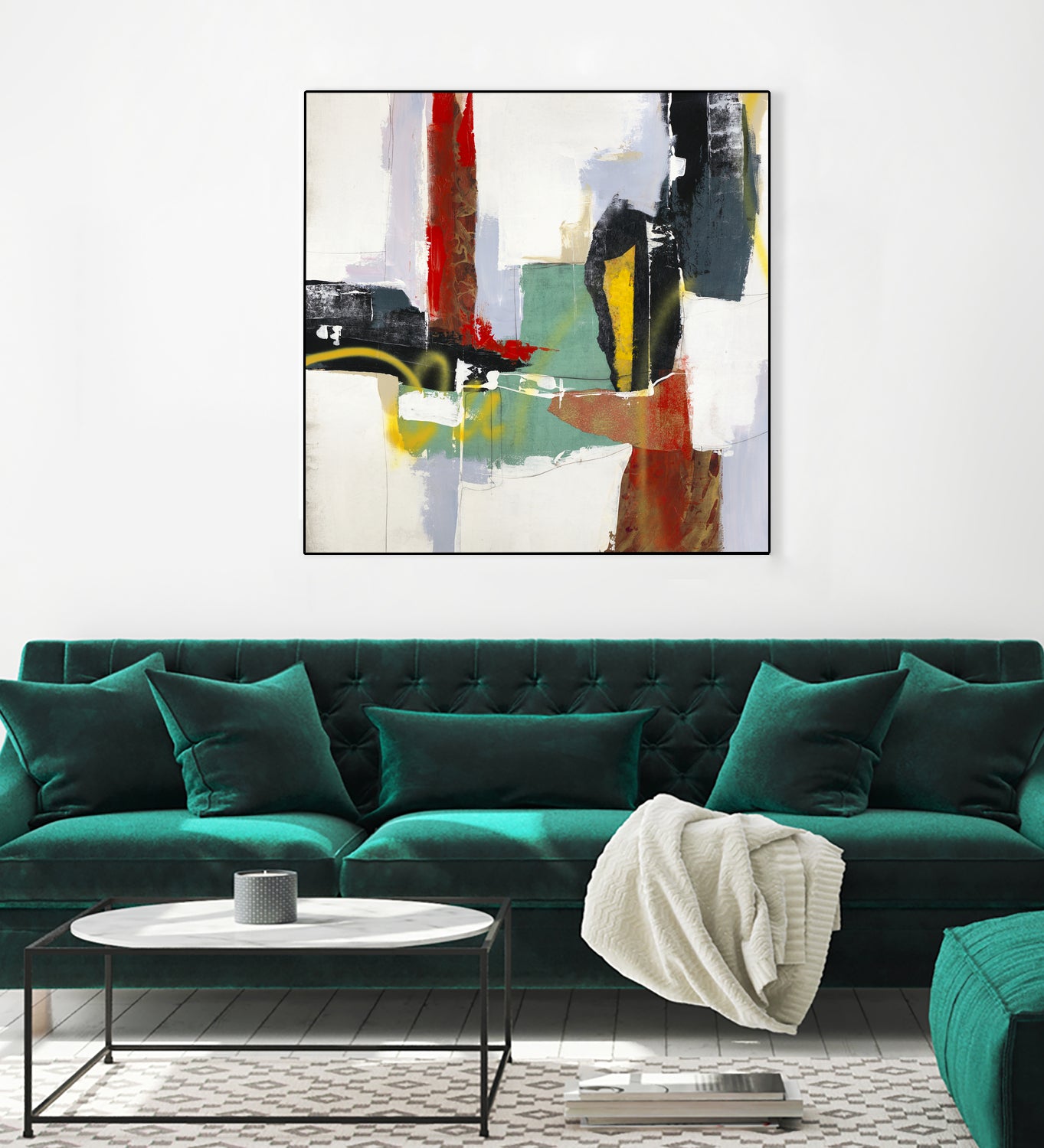 To Tell the Truth III by Daleno Art on GIANT ART - red abstract