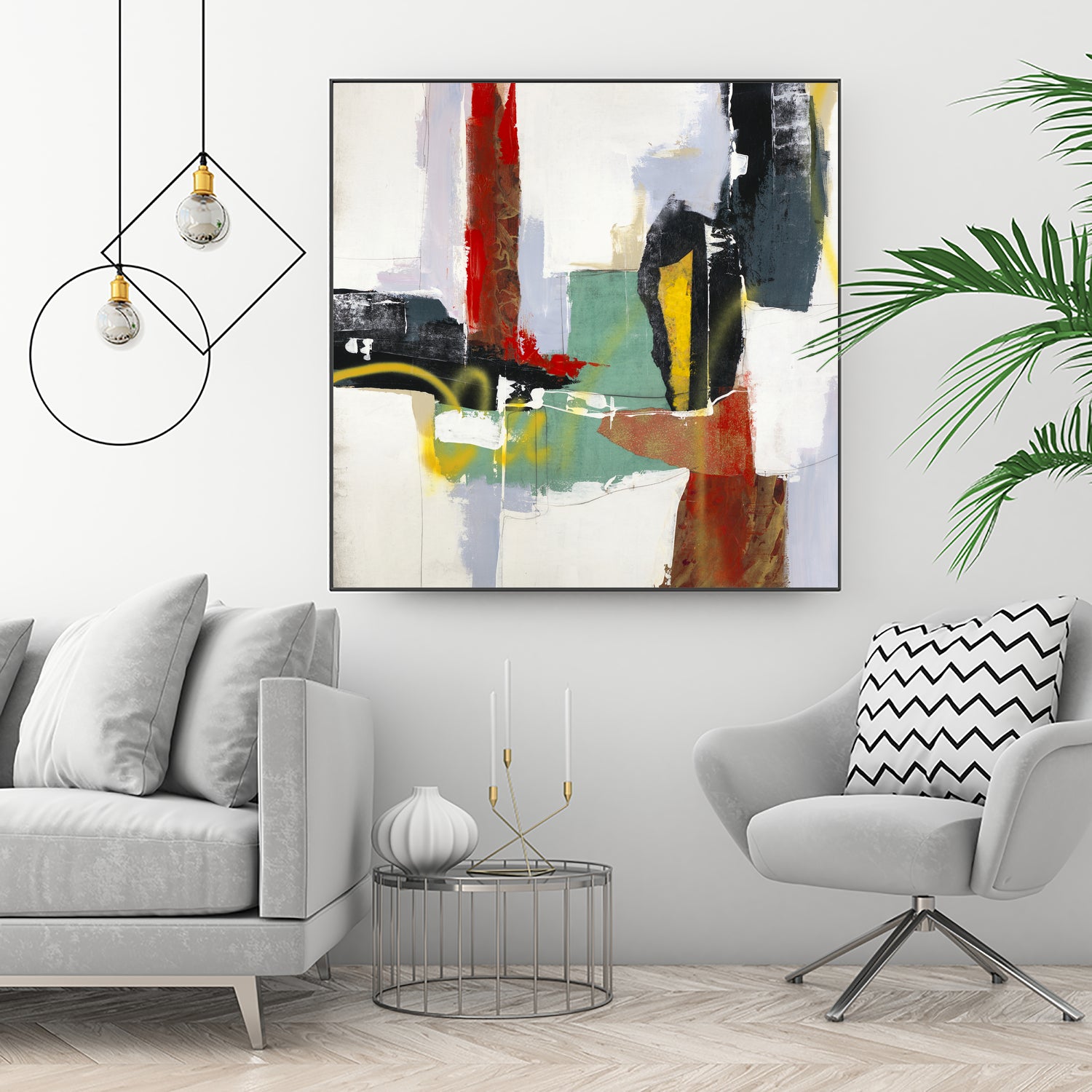 To Tell the Truth III by Daleno Art on GIANT ART - red abstract