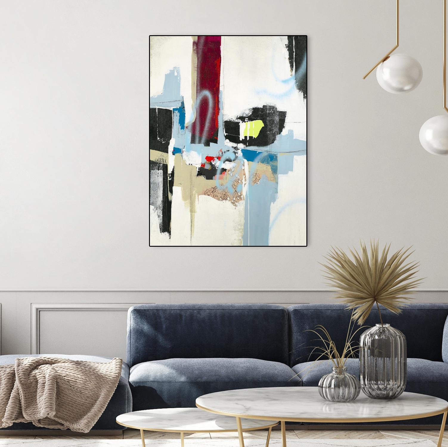 Truthful Tales I by Daleno Art on GIANT ART - red abstract abstrait