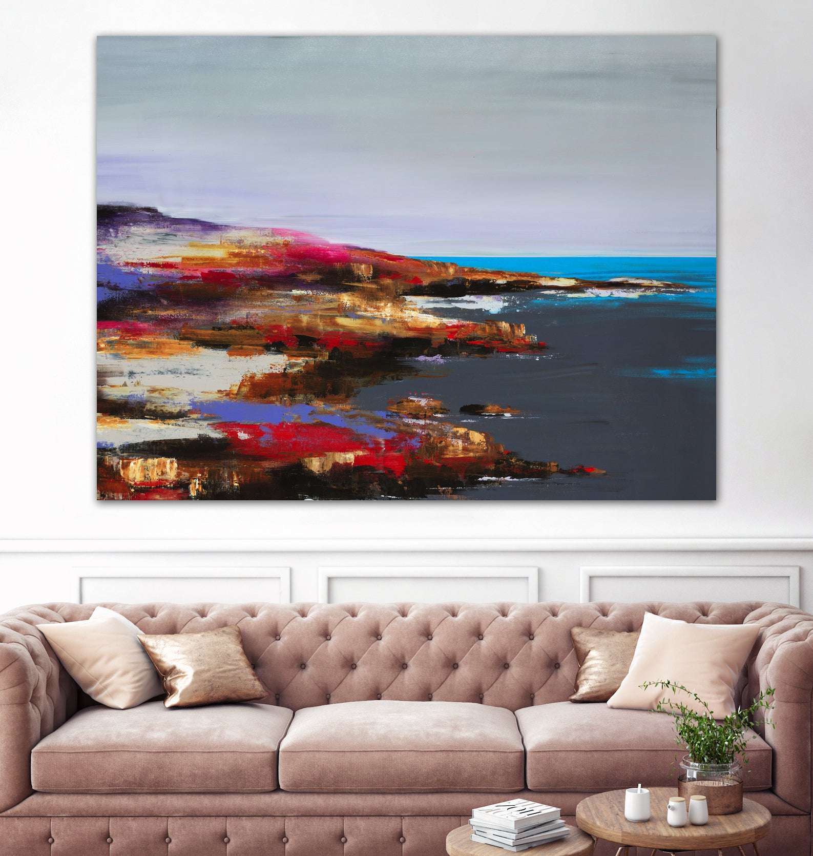 Low Tide Discovery by Daleno Art on GIANT ART - red abstract