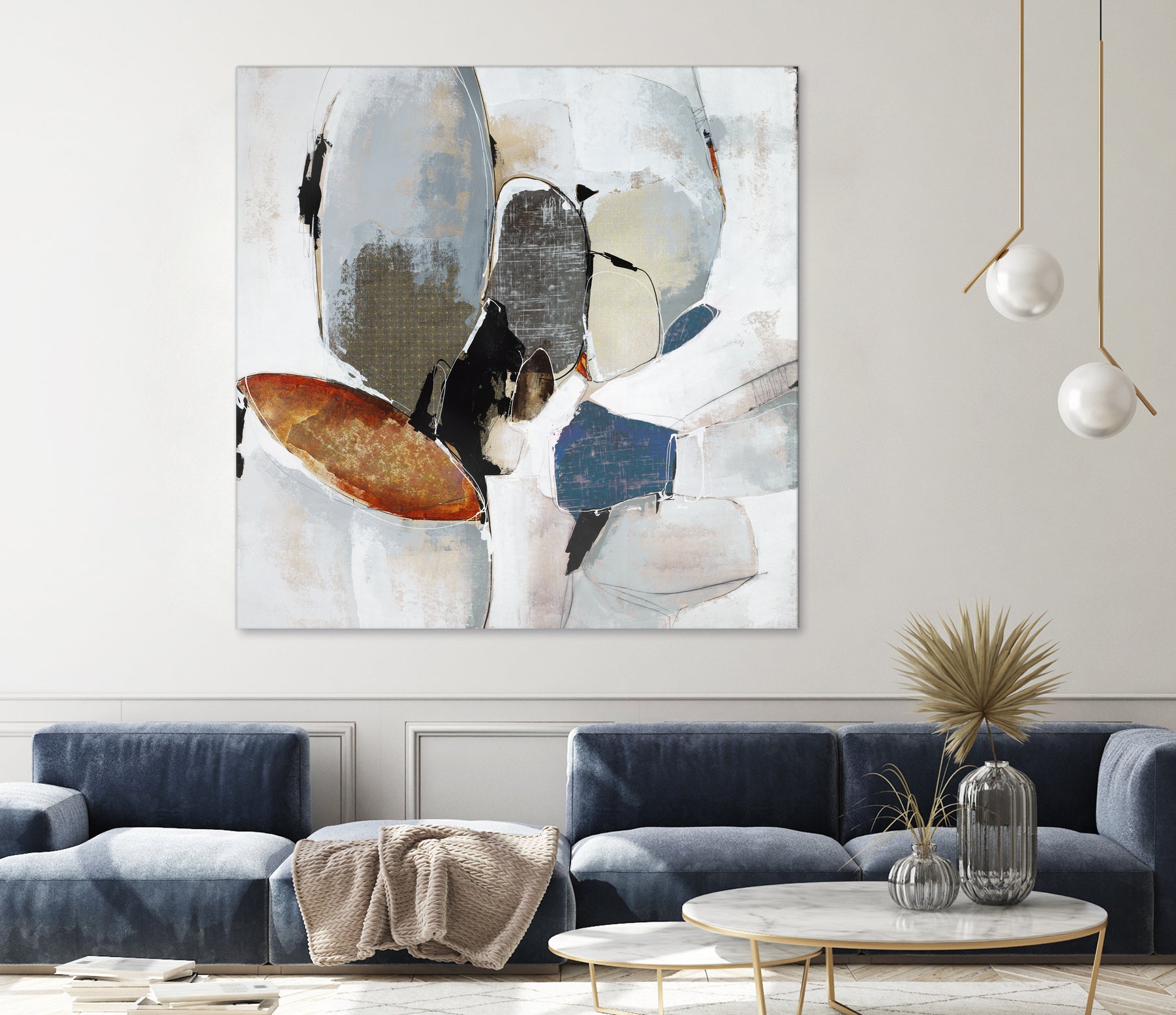 Split Second Decision II by Daleno Art on GIANT ART - bleu abstract