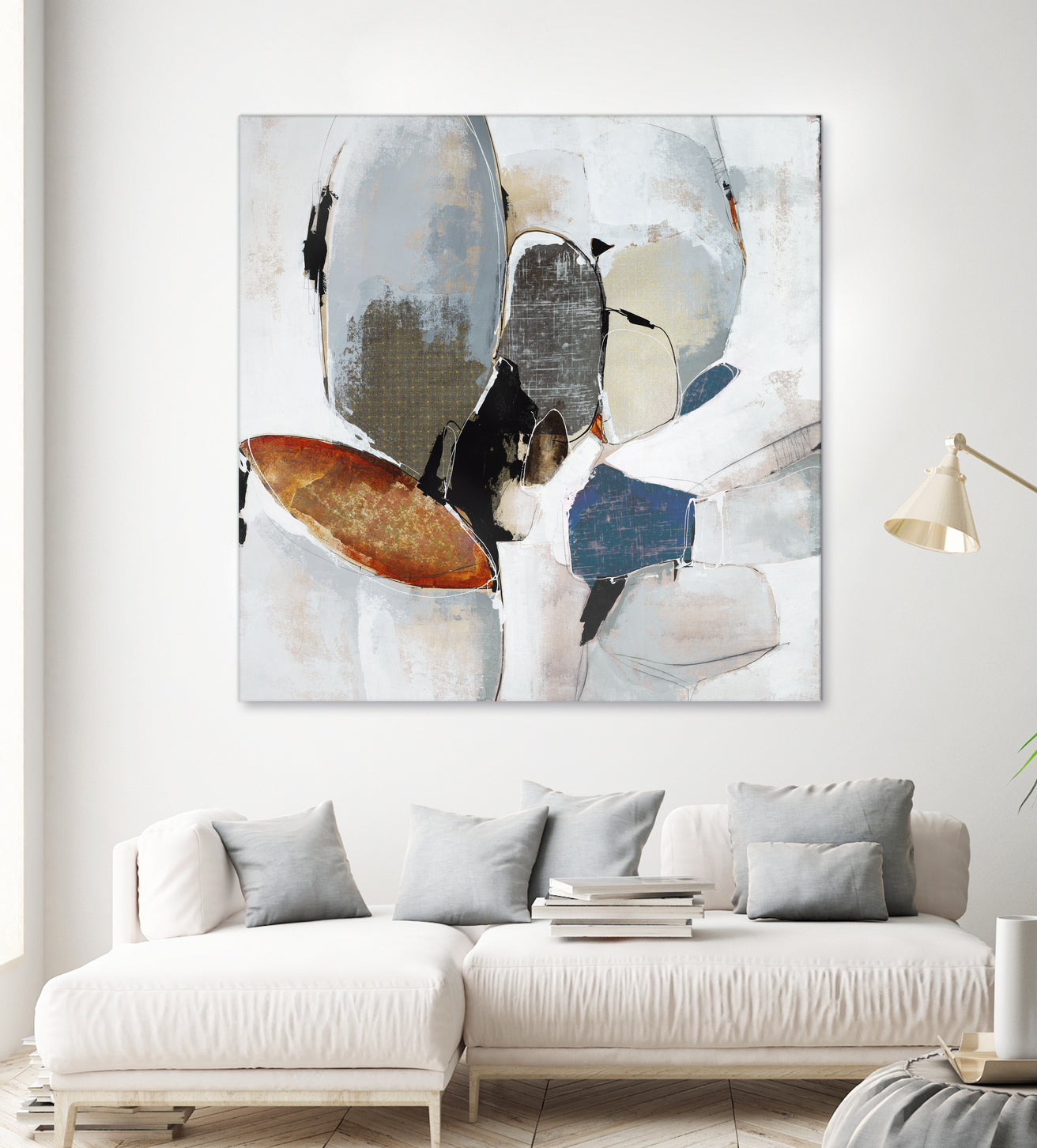 Split Second Decision II by Daleno Art on GIANT ART - bleu abstract