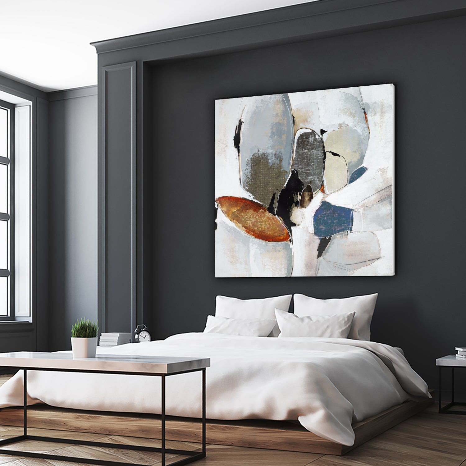 Split Second Decision II by Daleno Art on GIANT ART - bleu abstract