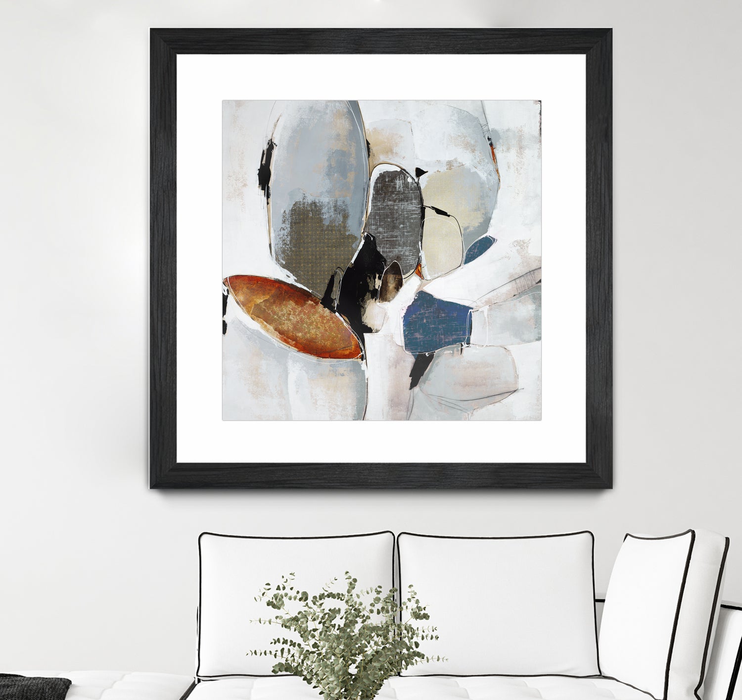 Split Second Decision II by Daleno Art on GIANT ART - bleu abstract