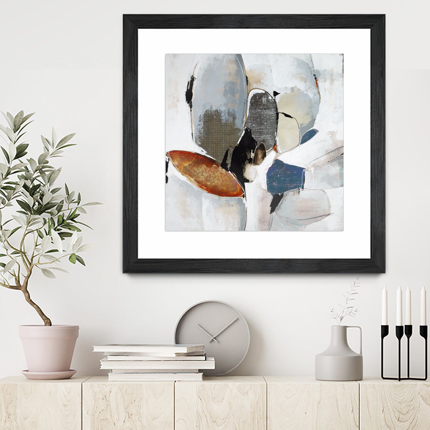 Split Second Decision II by Daleno Art on GIANT ART - bleu abstract