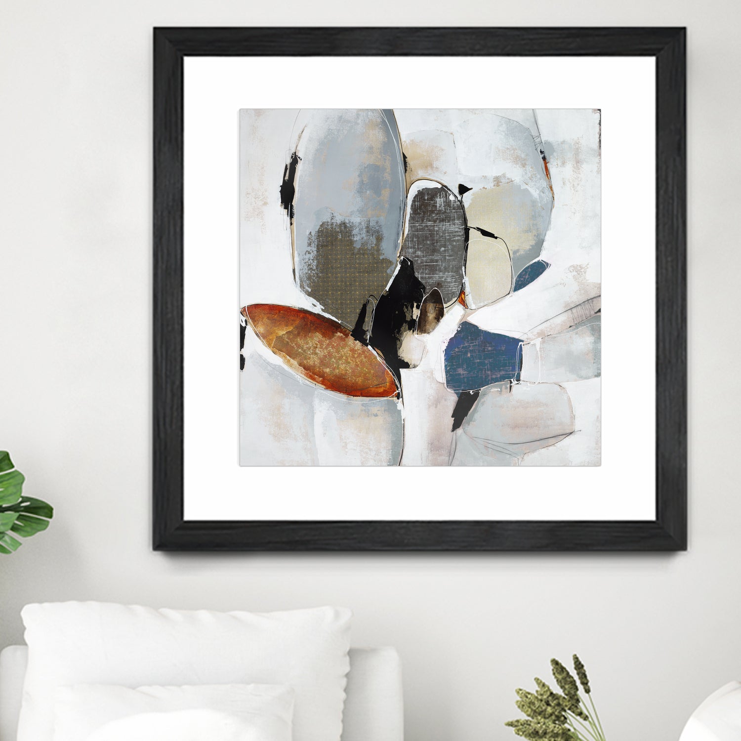 Split Second Decision II by Daleno Art on GIANT ART - bleu abstract