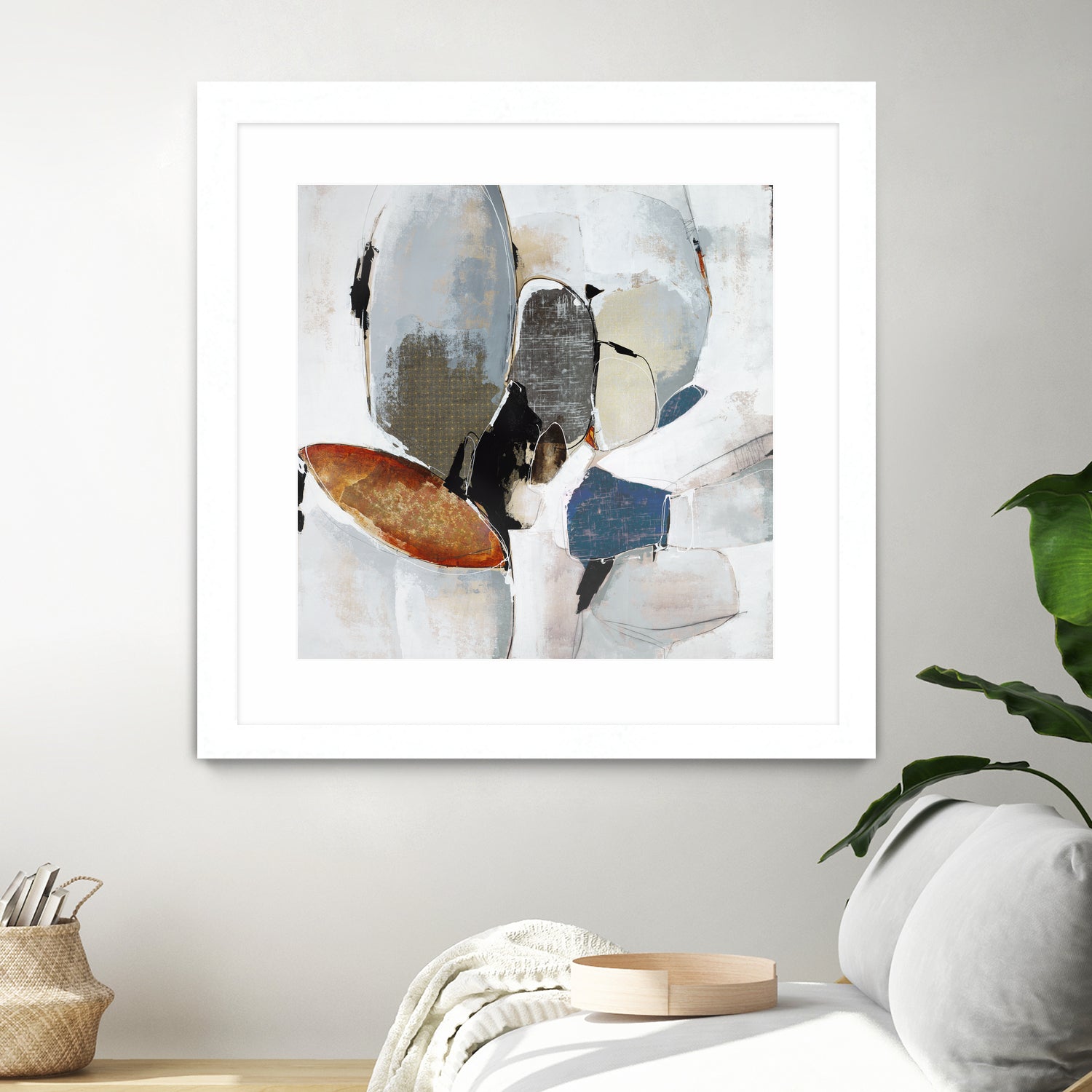 Split Second Decision II by Daleno Art on GIANT ART - bleu abstract