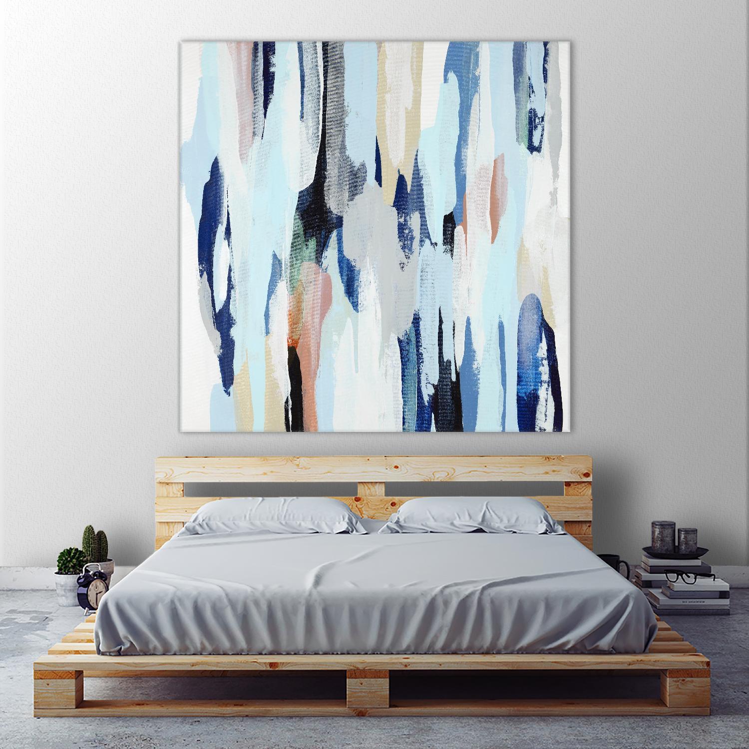 Creating Coastal by Daleno Art on GIANT ART - beige abstract abstrait