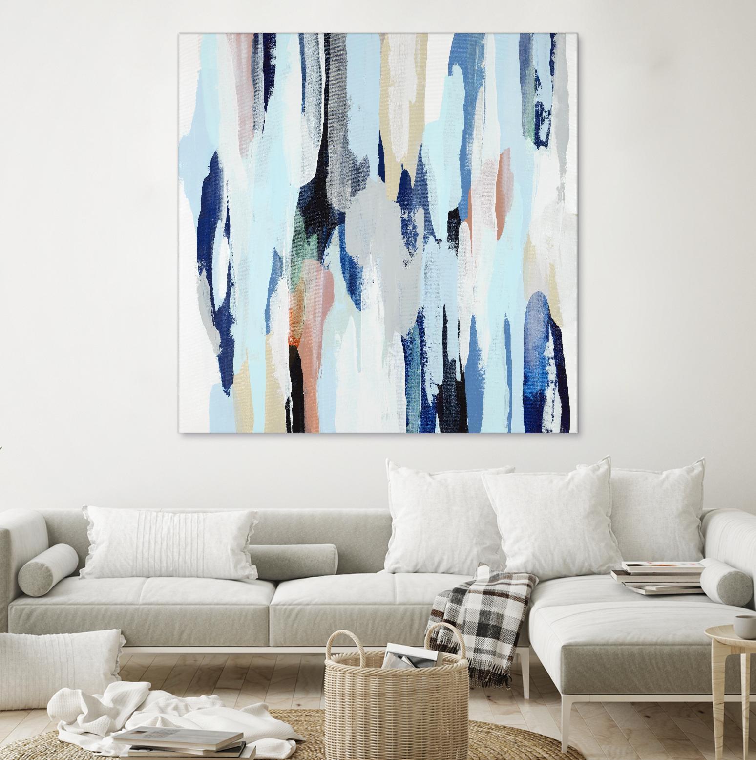 Creating Coastal by Daleno Art on GIANT ART - beige abstract abstrait