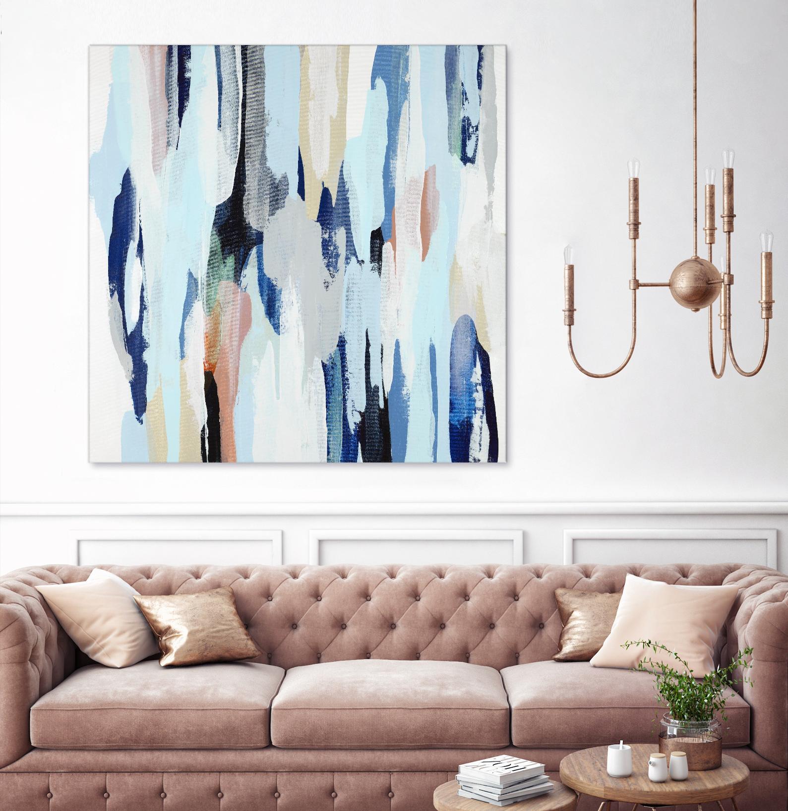 Creating Coastal by Daleno Art on GIANT ART - beige abstract abstrait