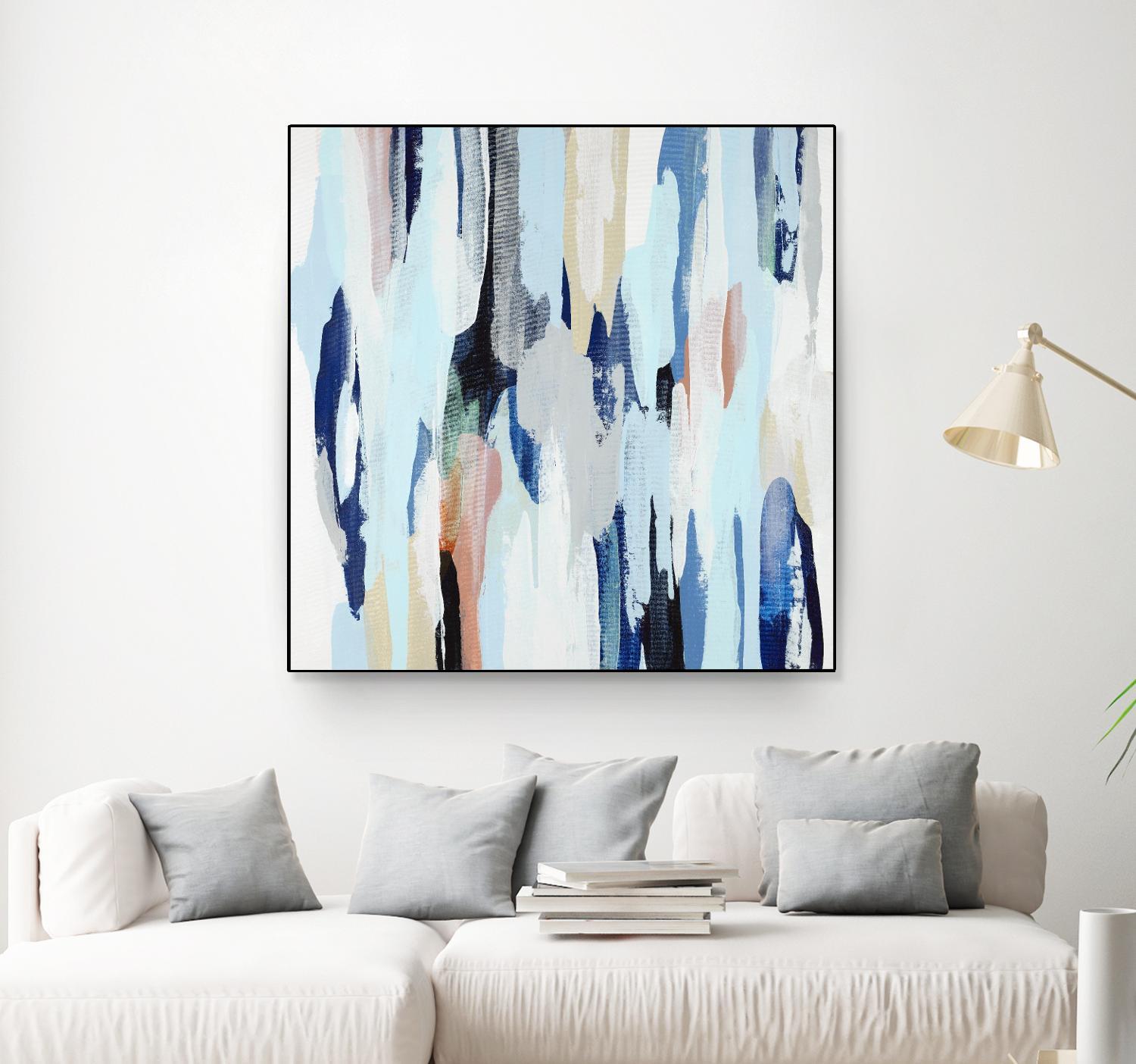 Creating Coastal by Daleno Art on GIANT ART - beige abstract abstrait