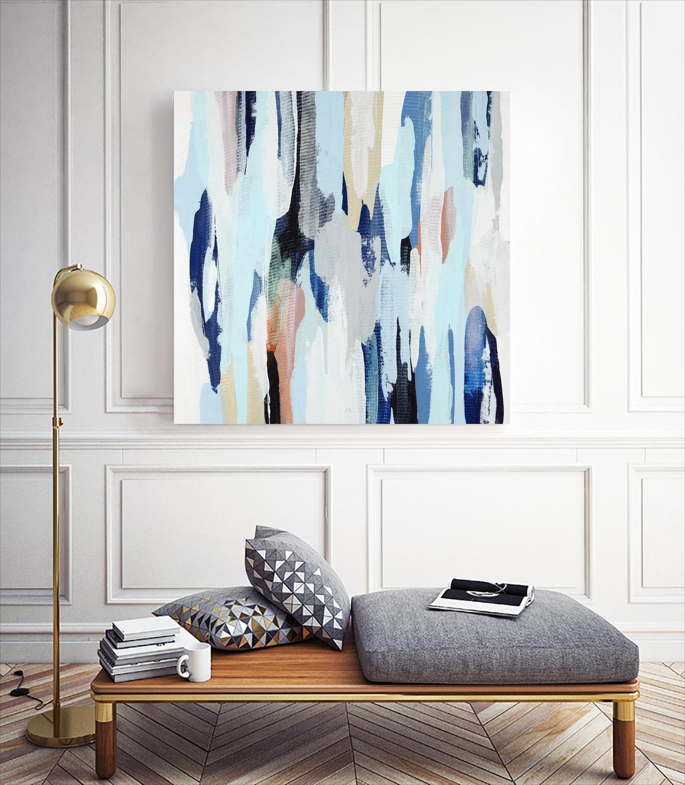 Creating Coastal by Daleno Art on GIANT ART - beige abstract abstrait