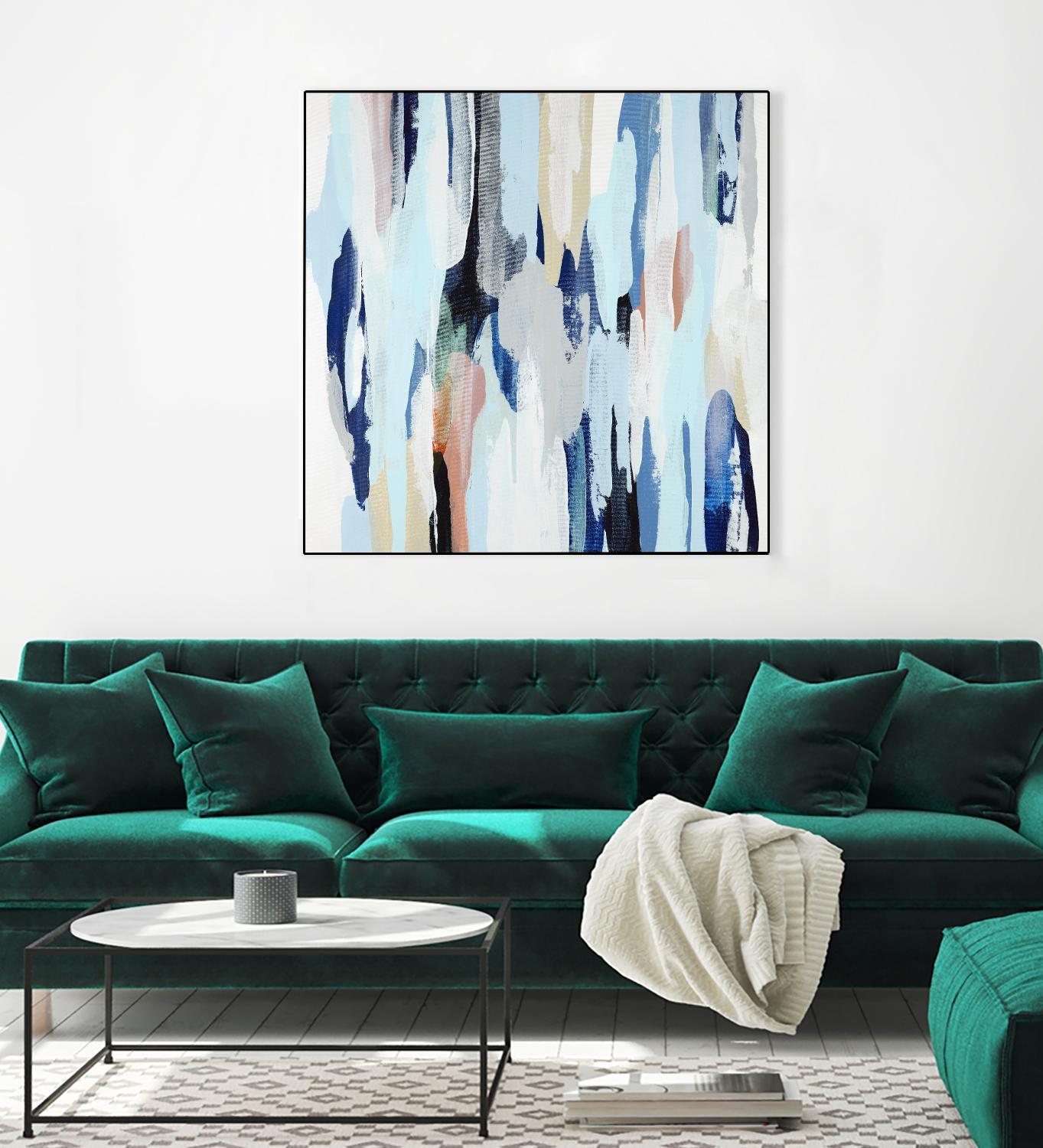 Creating Coastal by Daleno Art on GIANT ART - beige abstract abstrait