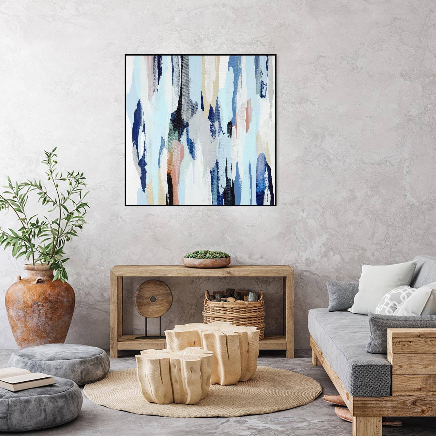Creating Coastal by Daleno Art on GIANT ART - beige abstract abstrait