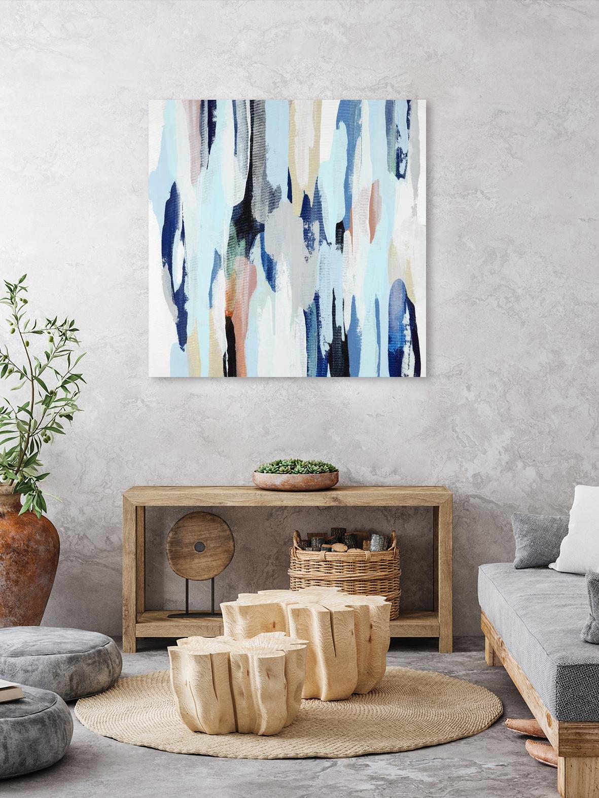 Creating Coastal by Daleno Art on GIANT ART - beige abstract abstrait